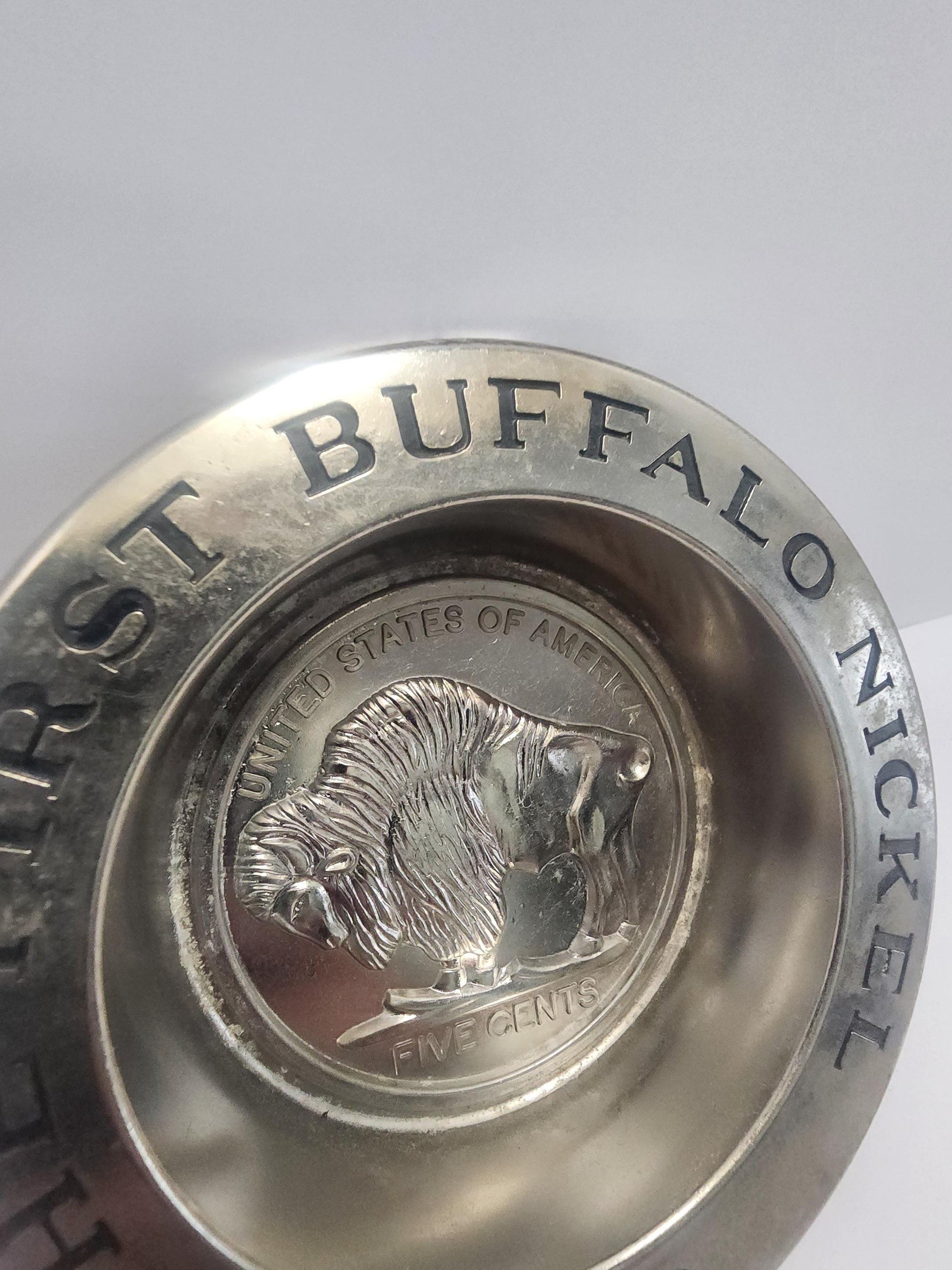 1913 Avon The First Buffalo Nickel Silver Boel Decor - Avon - Vintage Avon - Buffalo - Buffalo Nickel - Money - Silver - Decor