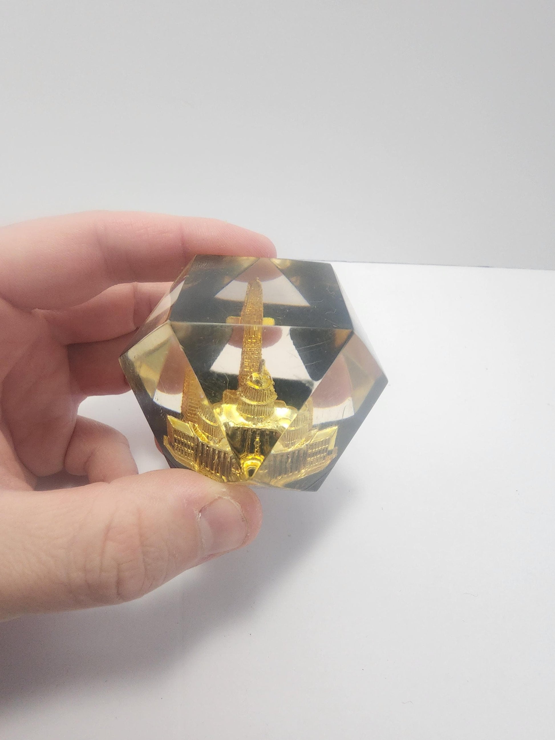 Paper Weights Vintage - Floral Design - Washington DC - United States - Washington - DC - Paperweight - Office - Desk Decor