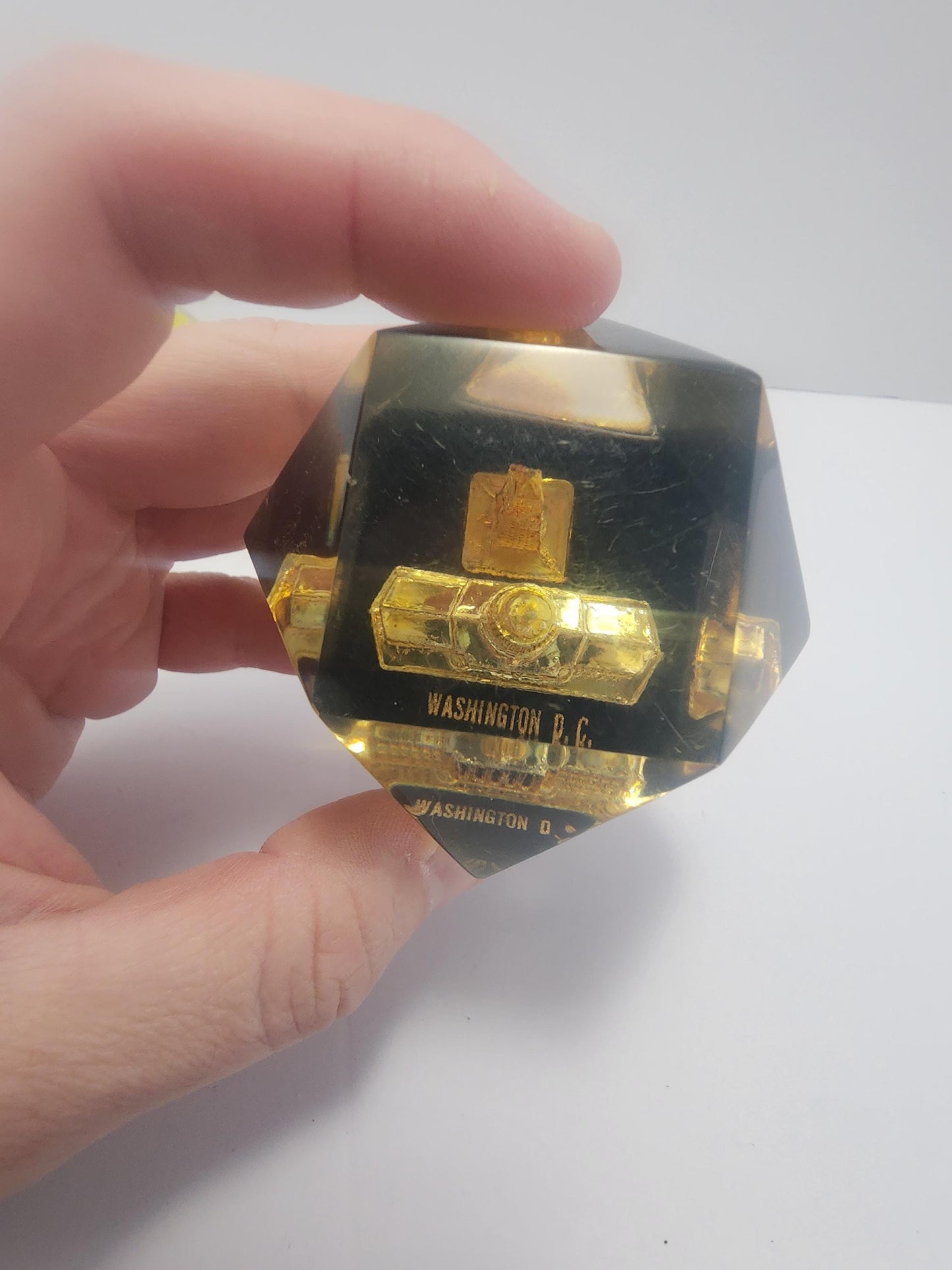 Paper Weights Vintage - Floral Design - Washington DC - United States - Washington - DC - Paperweight - Office - Desk Decor