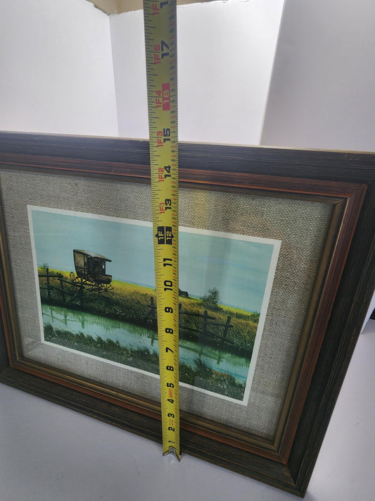 Framed Photo Vintage Prarie and Stagecoach - Photos - Photography - Decor - Paintings - Stagecoach - Western Decor - Amish - Prarie - Sceney