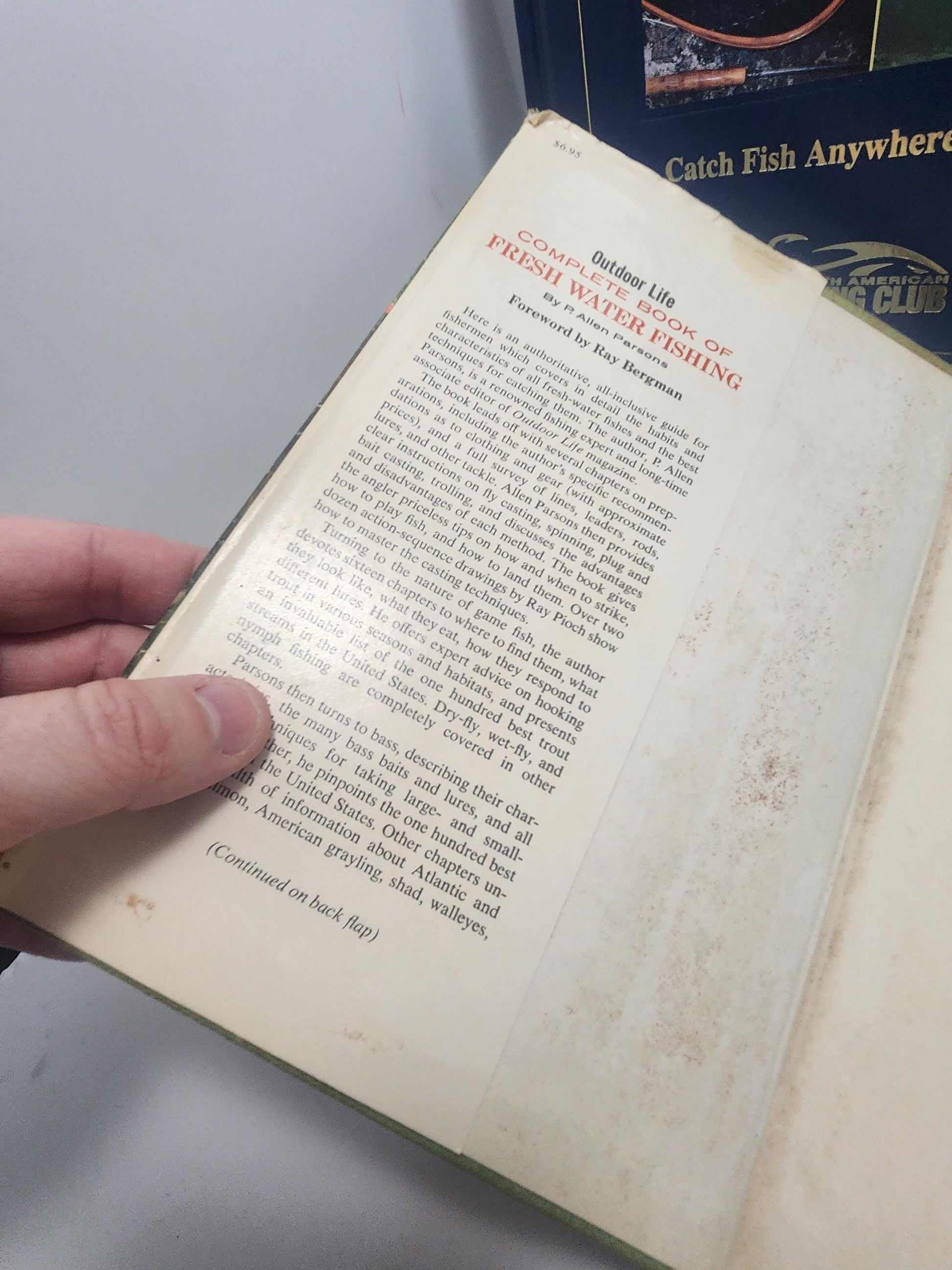 Fishing Books Vintage Lot of 3 - Fisherman - Fishing - Giff For Fisherman - Fly Fishing - Fresh Water Fish - Animals - Animal Books