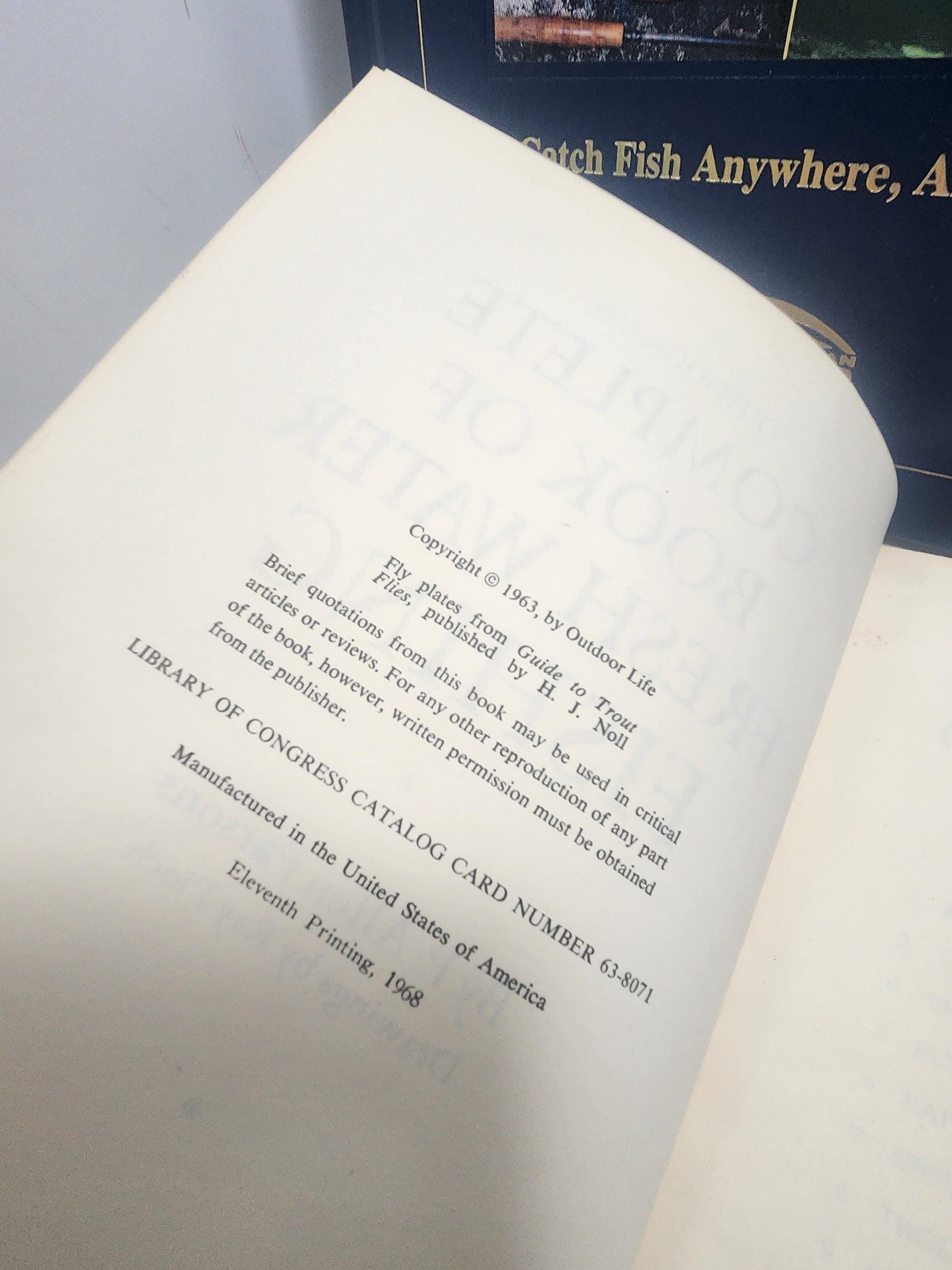 Fishing Books Vintage Lot of 3 - Fisherman - Fishing - Giff For Fisherman - Fly Fishing - Fresh Water Fish - Animals - Animal Books