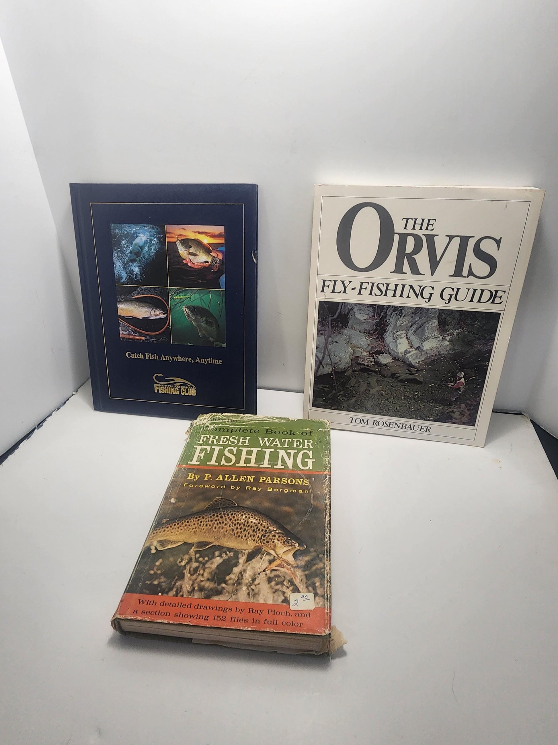 Fishing Books Vintage Lot of 3 - Fisherman - Fishing - Giff For Fisherman - Fly Fishing - Fresh Water Fish - Animals - Animal Books