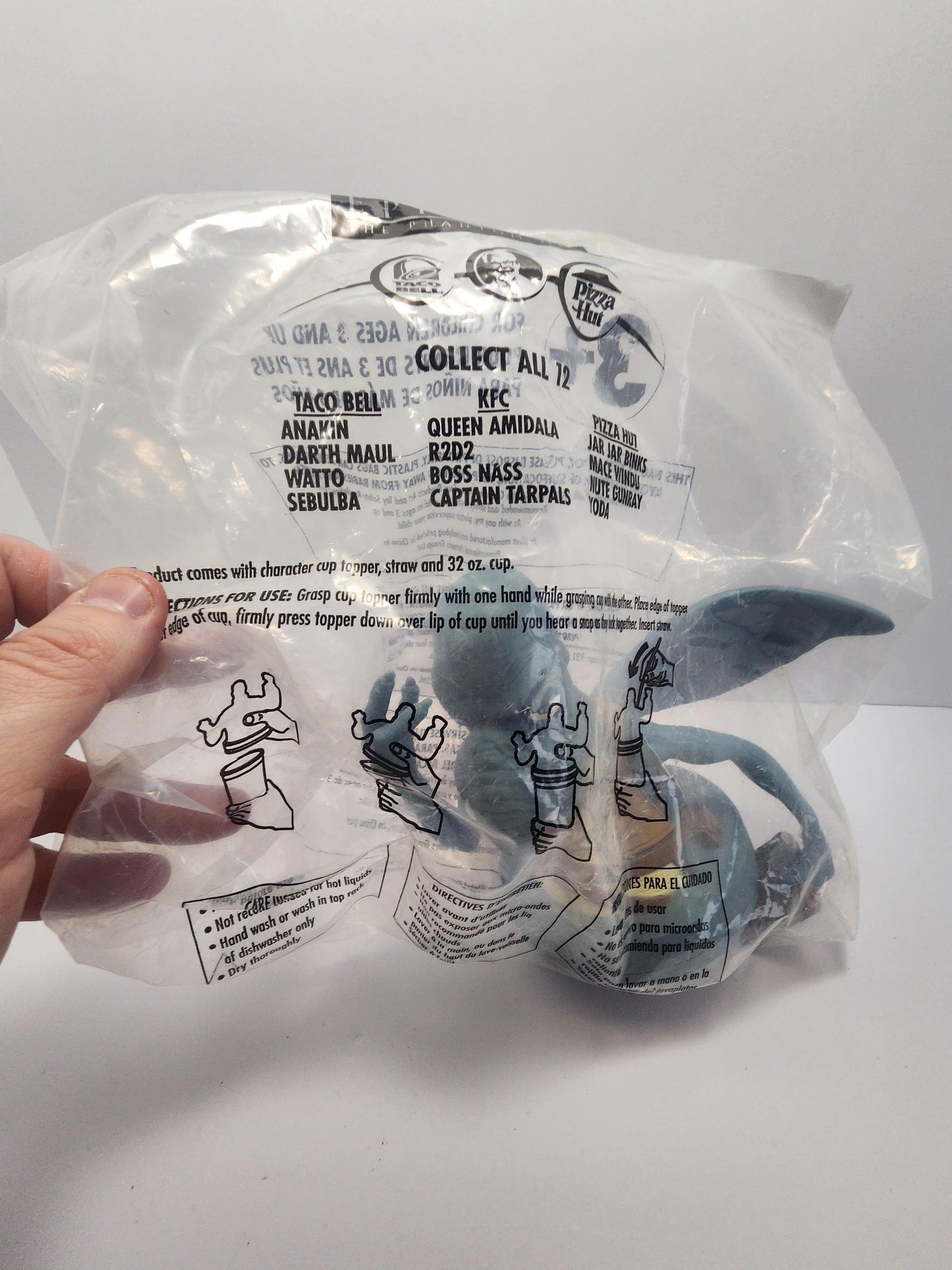 Star Wars Episode 1 1999 Tumbler Cup Lid Special Movie Theater Edition Watto - Patton- Star Wars - Lids - Character Glasses - Episode 1