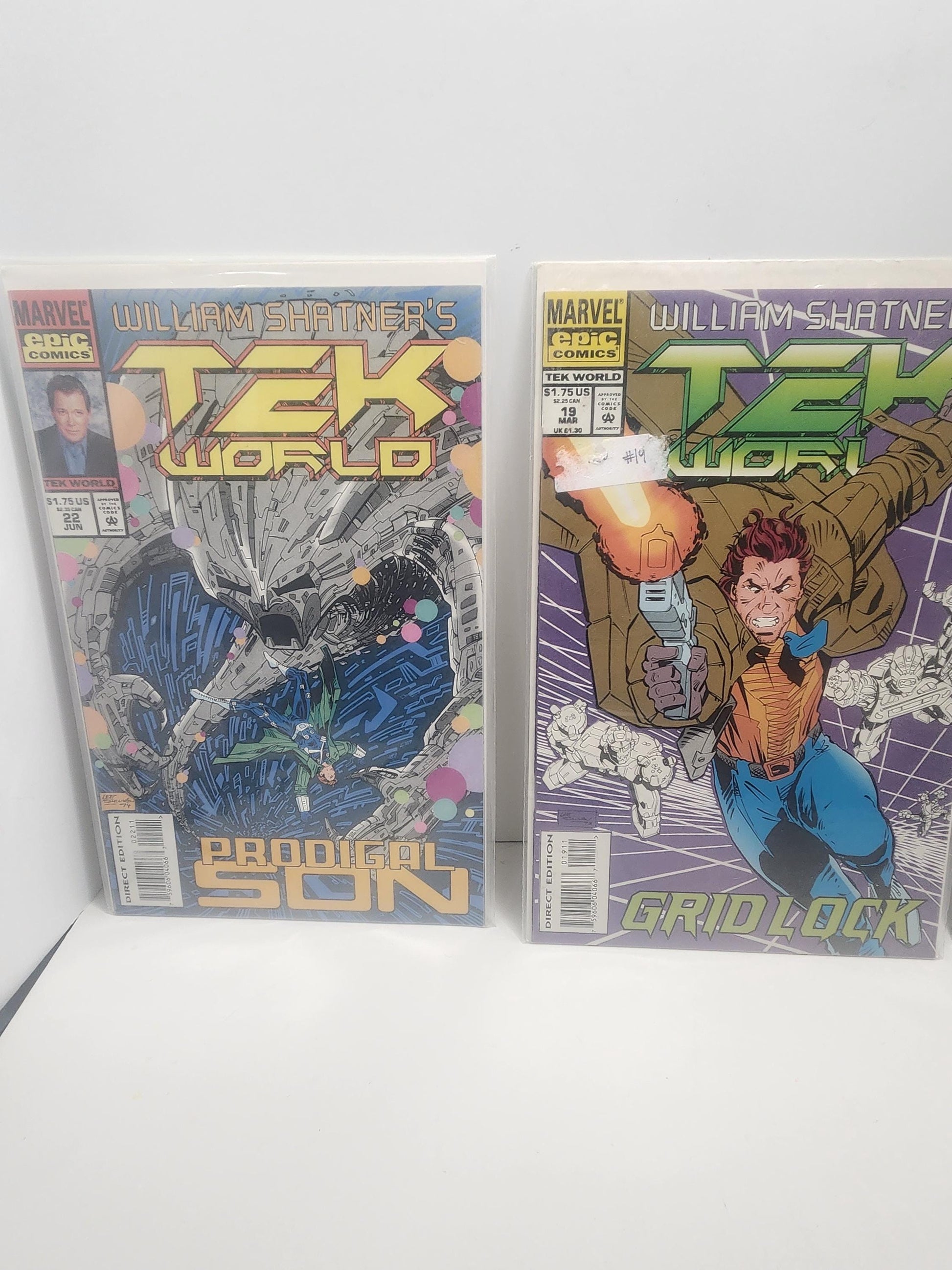 William Shatner's Tek World Marvel Comics Lot of 3 - William Shatner - Tek World - Marvel - Marvel Comics - Comics - Vintage Comics