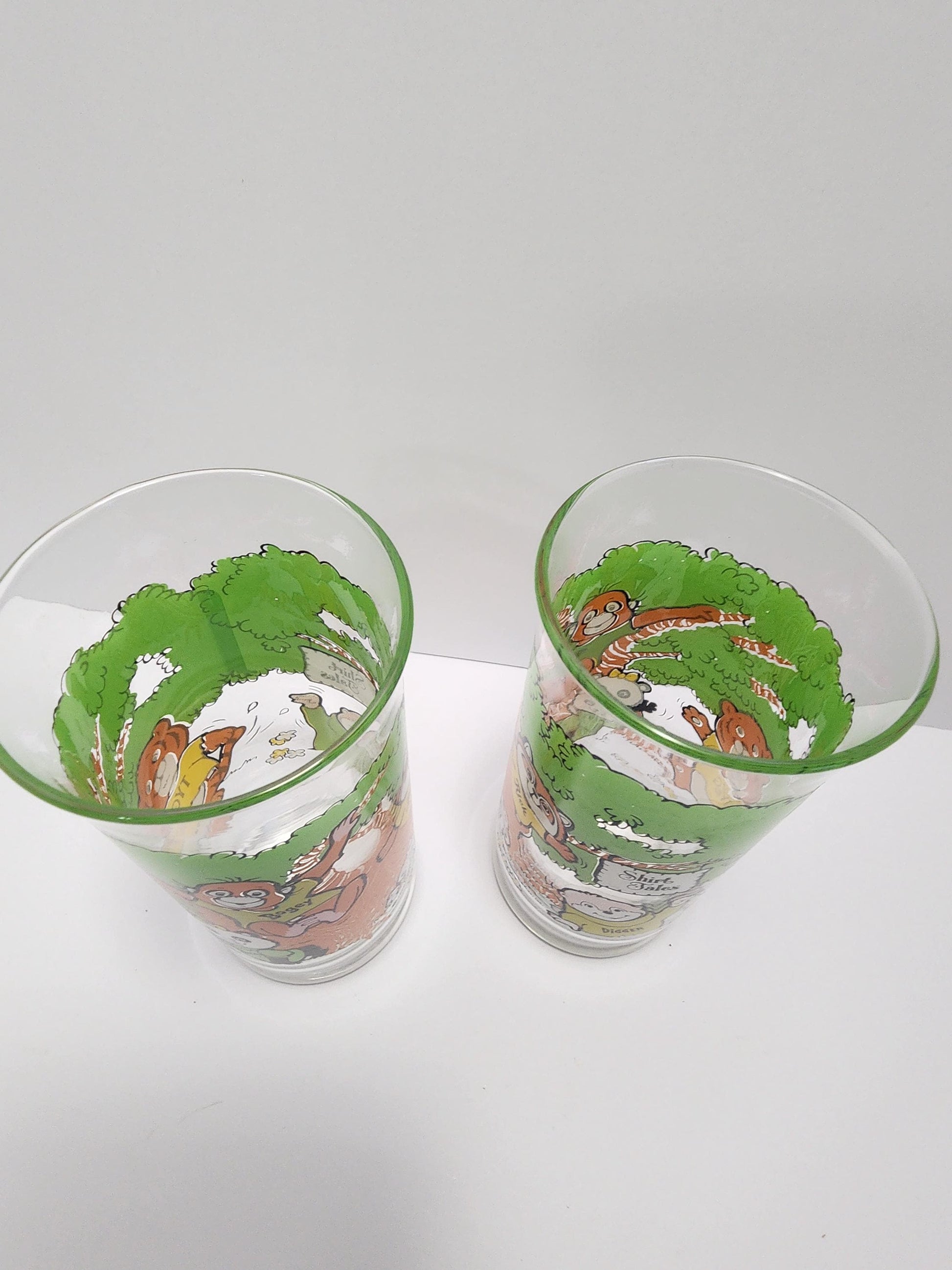 Shirt Tales 1980s Vintage Character Glasses - Character Glasses - 1980s - Shirt Tales - Shirt Tales Gifts - Tumblers - Glasses