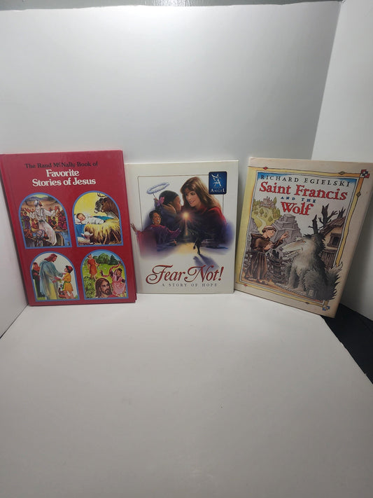 Religious Children's Vintage Books Lot of 3 - Religioin - Religious Books - Books - Children's Books - Saint Francis