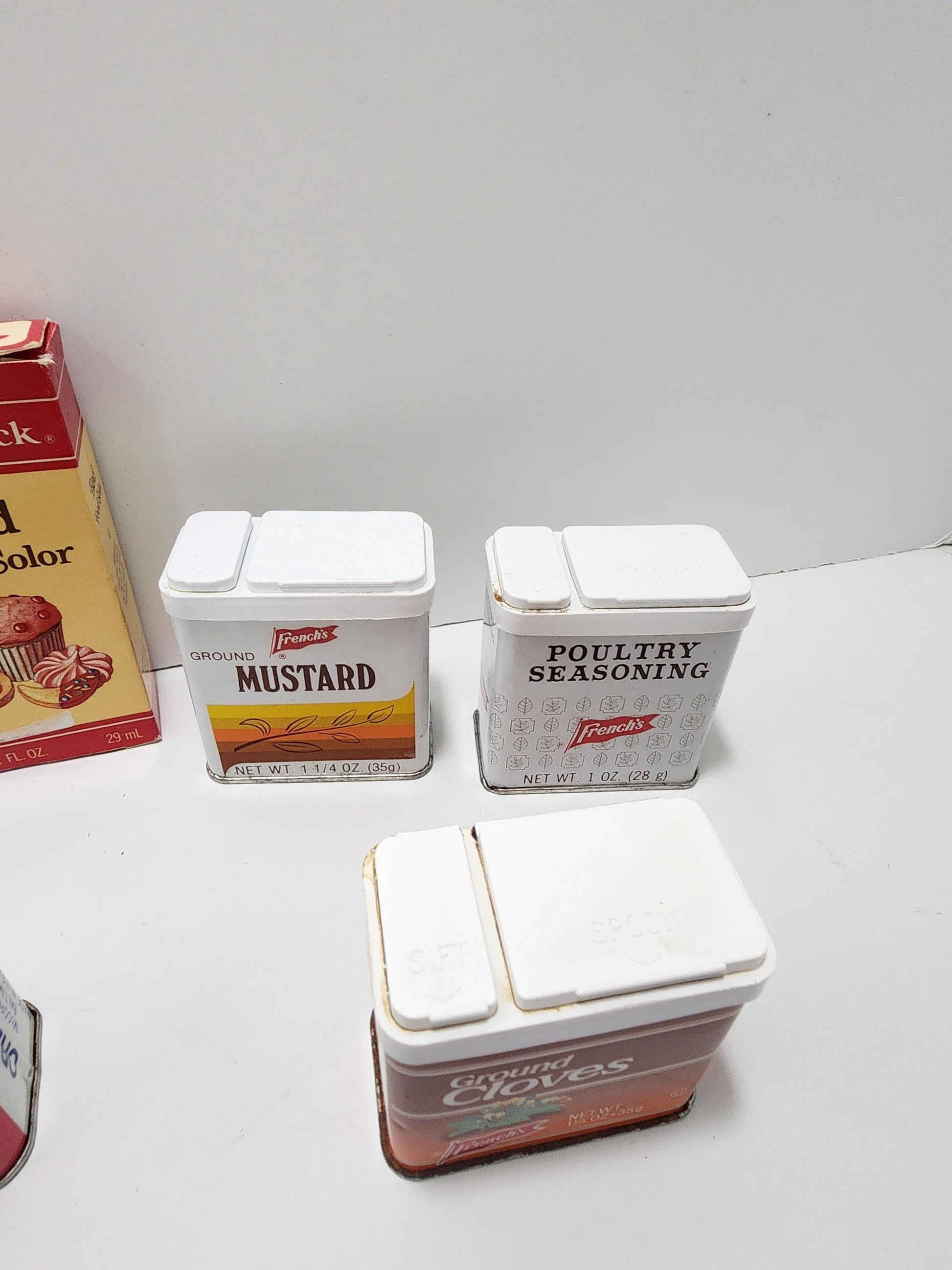 Antique Spice Containers Lot - Kitchen - Antiques - Vintage Kitchen - Kitchen Decor - Spices - Vintage Spices - Tins