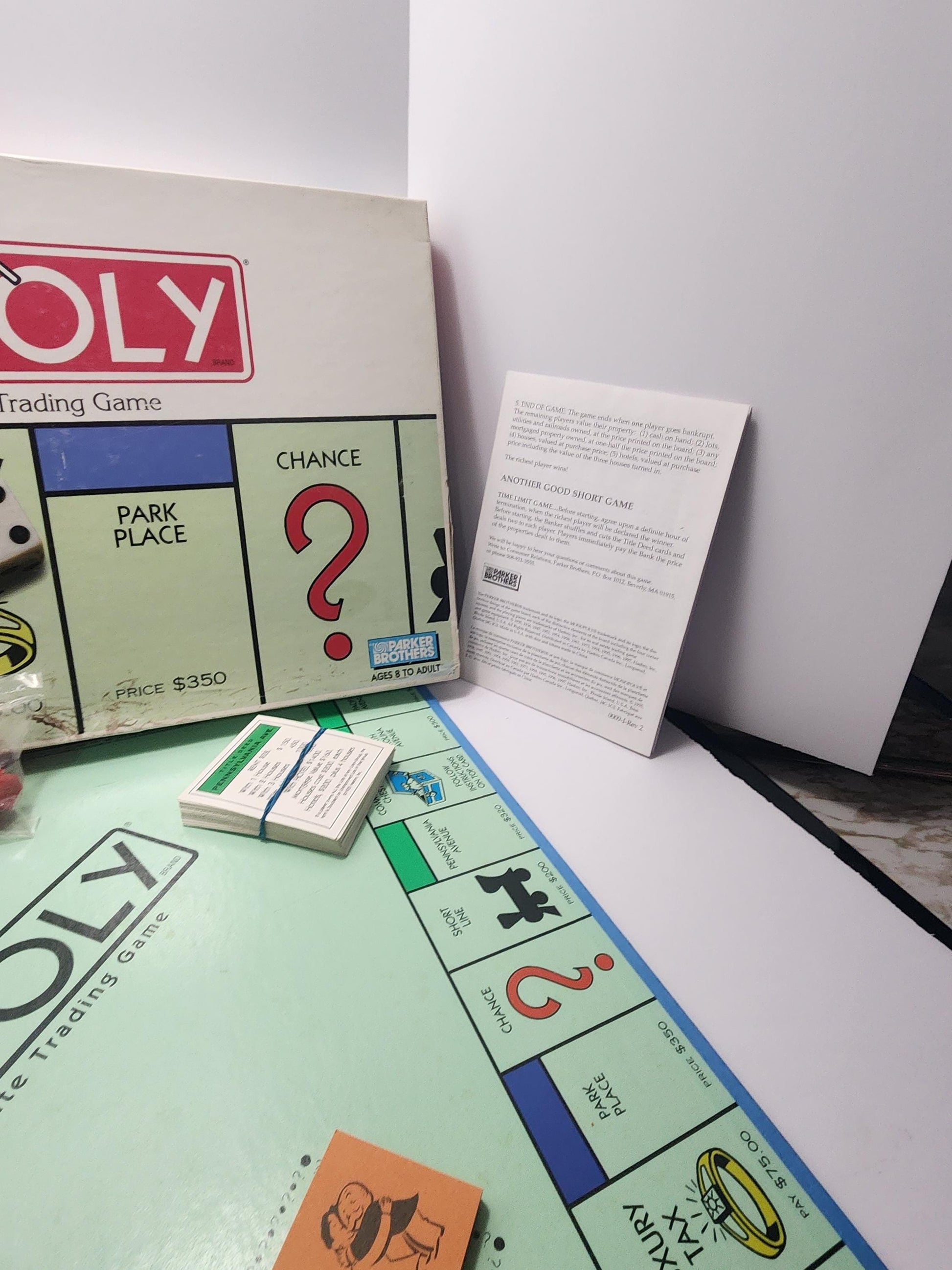 Monopoly Vintage Classic Board Game - Parker Brothers - Board Games - Monopoly - Vintage Games