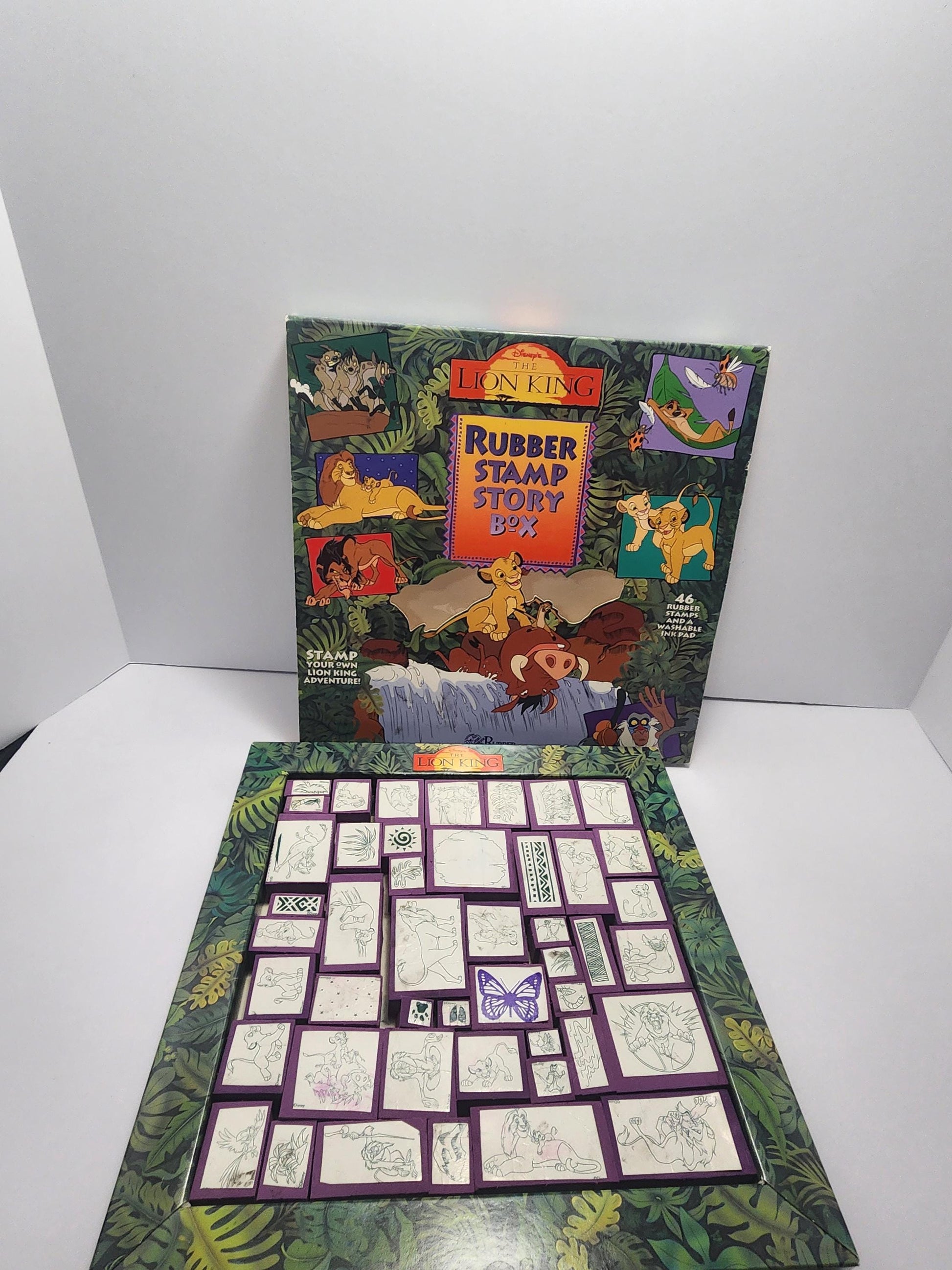1990s Disney The Lion King Stamper Stamps Collection - Stamps - Stampers - Stamp Kit - Arts - Crafts - The Lion King - Lion King - Disney