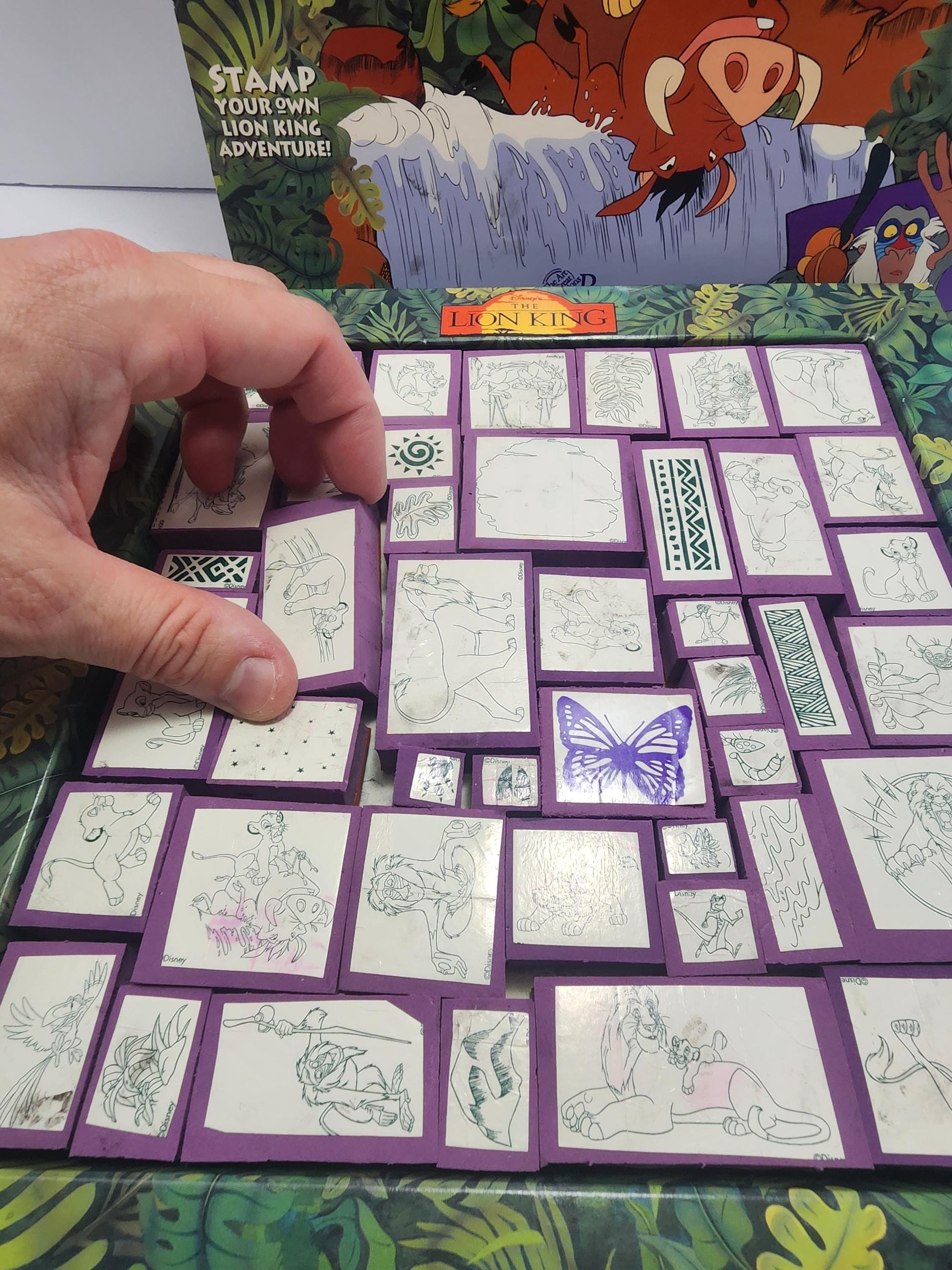 1990s Disney The Lion King Stamper Stamps Collection - Stamps - Stampers - Stamp Kit - Arts - Crafts - The Lion King - Lion King - Disney