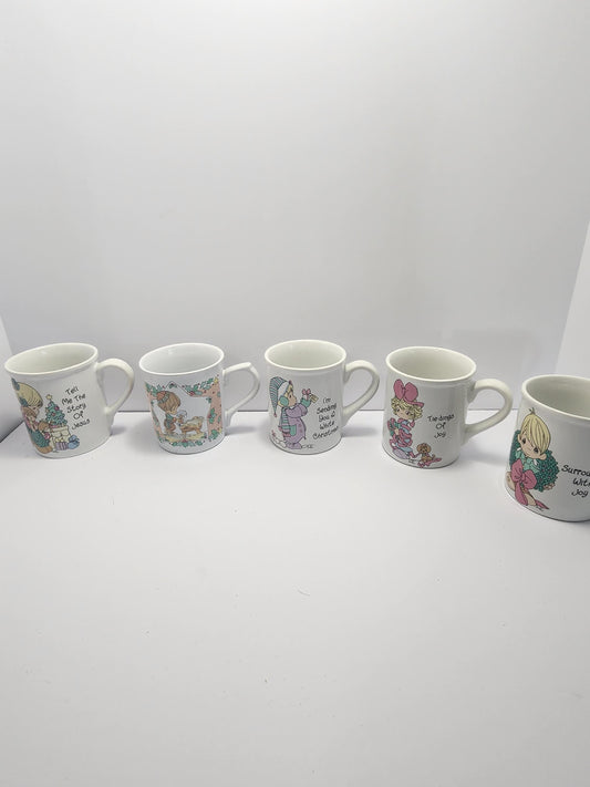 Precious Moments Vintage Coffee Mugs LOT Of 5 - Precious Moments - Mugs - Coffee - Coffee Mugs - Precious Moments Gifts - Religious
