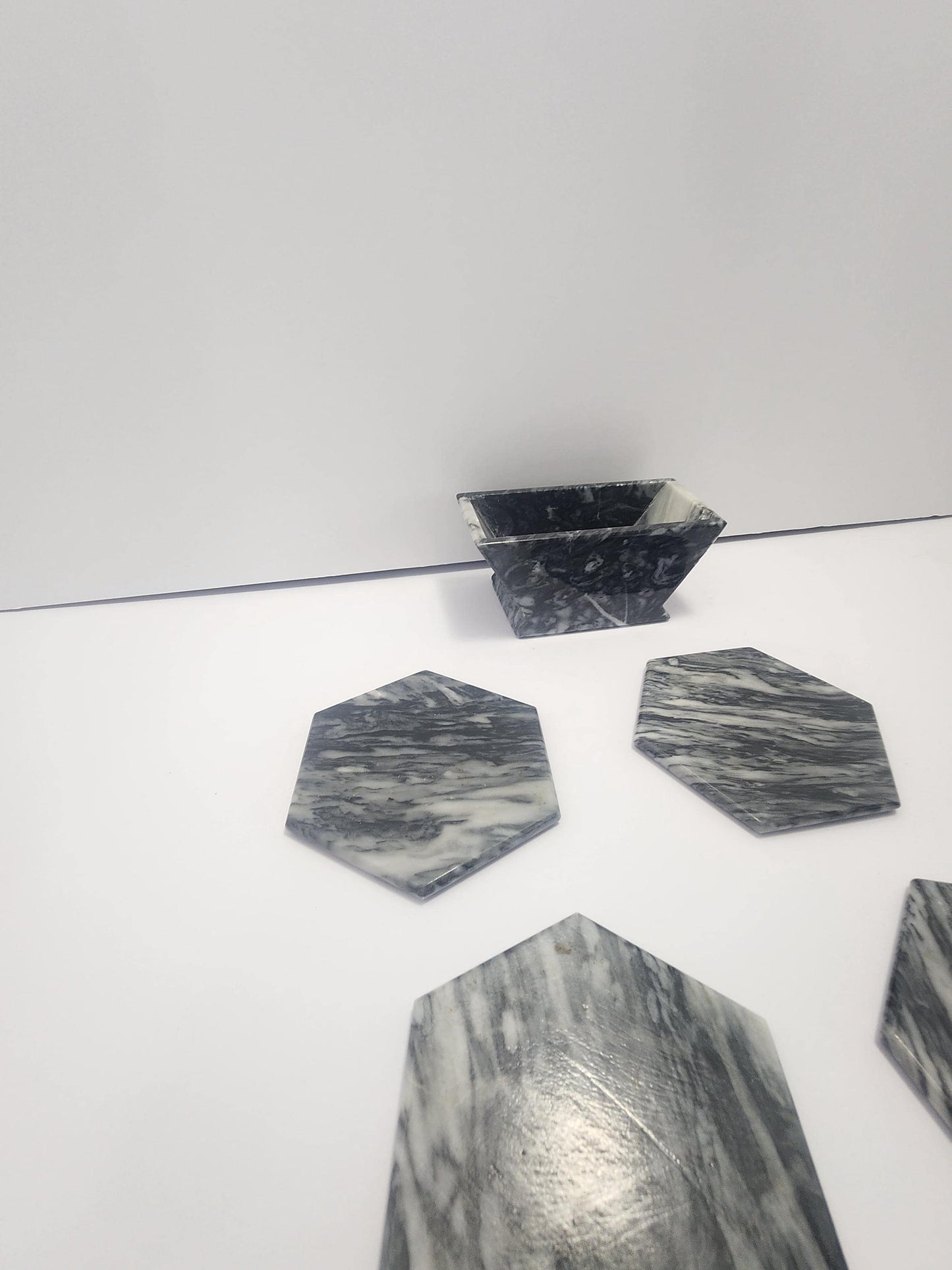 Marble Coasters Set of 4 - Coasters - Coaster Set - Marble - Gift Coasters - Marble Decor