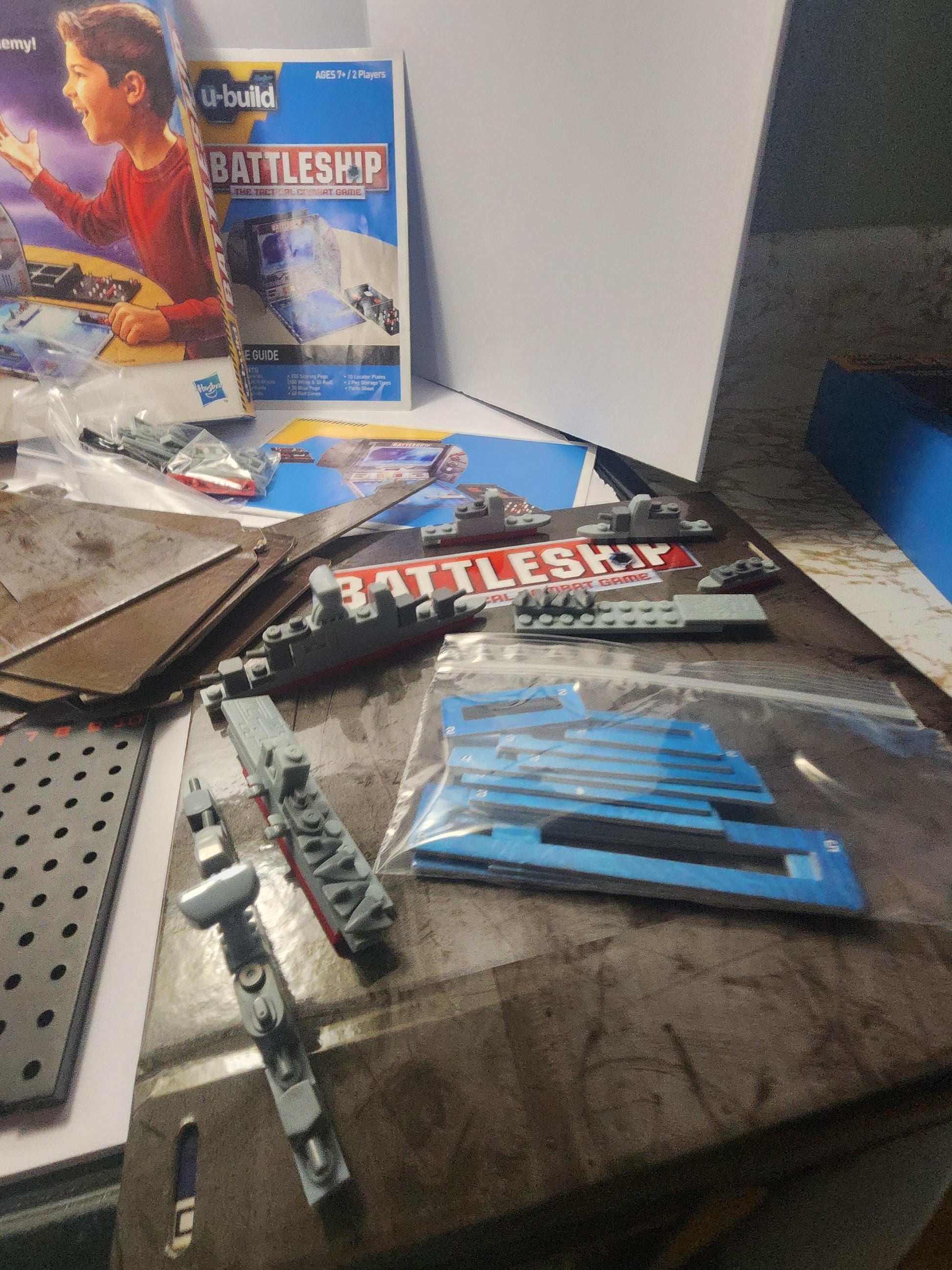 Battleship U Build Board Game - Battleship - Vintage Games - Board Games - Family Games - Family Game Night - Build - Battleship Game