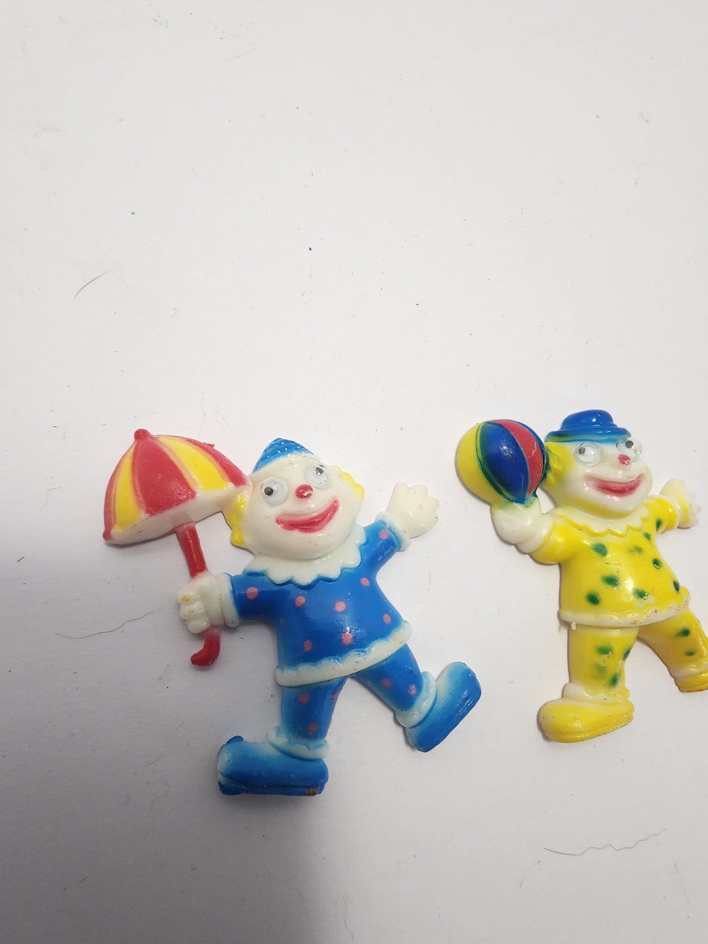 Clown Magnets LOT of 2 - Magnets - Refrigerator Magnets - Clowns - Clown Gifts