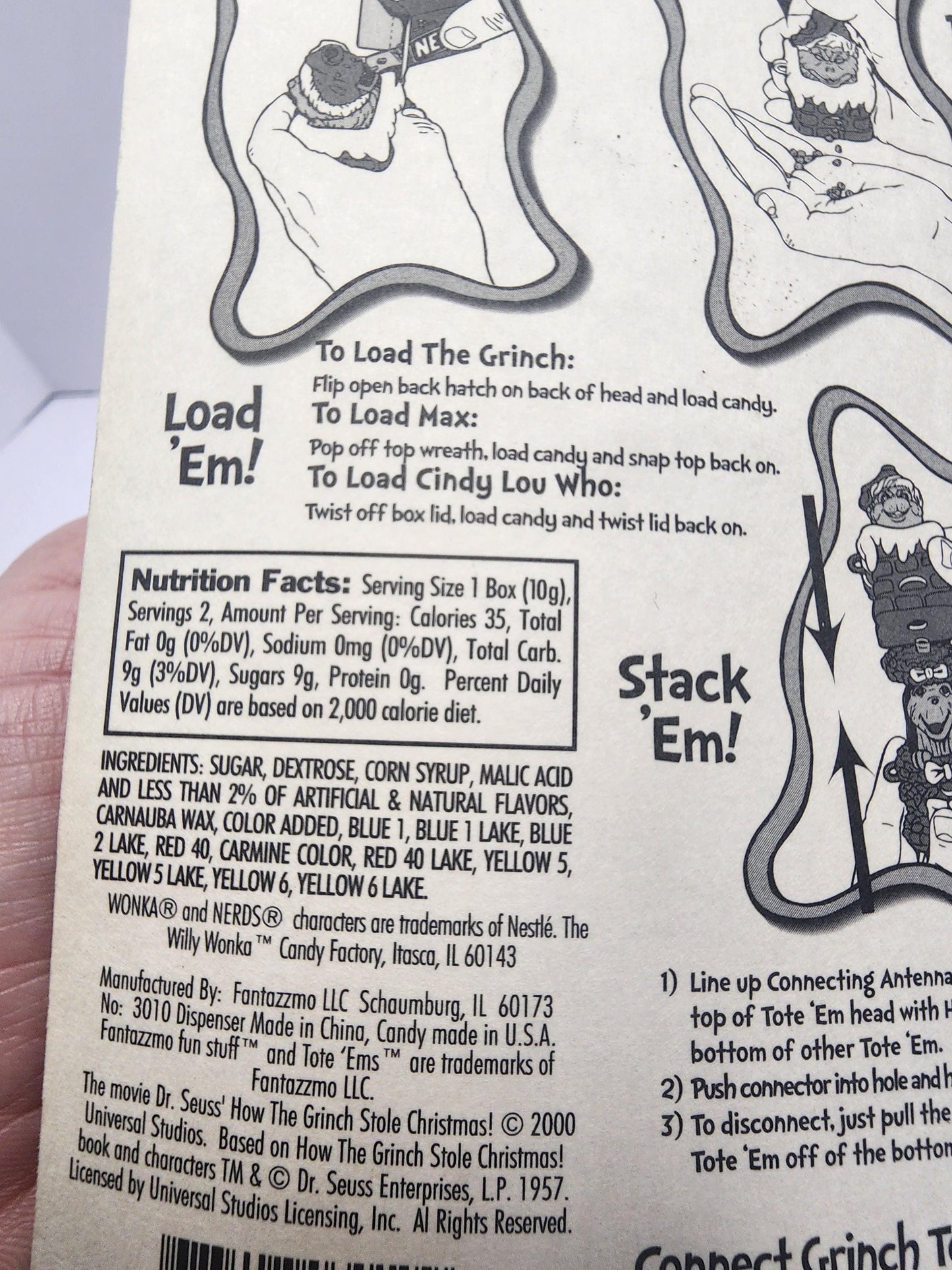 1990s The Grinch Stole Christmas Cindy Lou Candy Dispenser - Candy - Candy Dispenser - The Grinch - The Grinch Stole Christmas - Cindy Lou