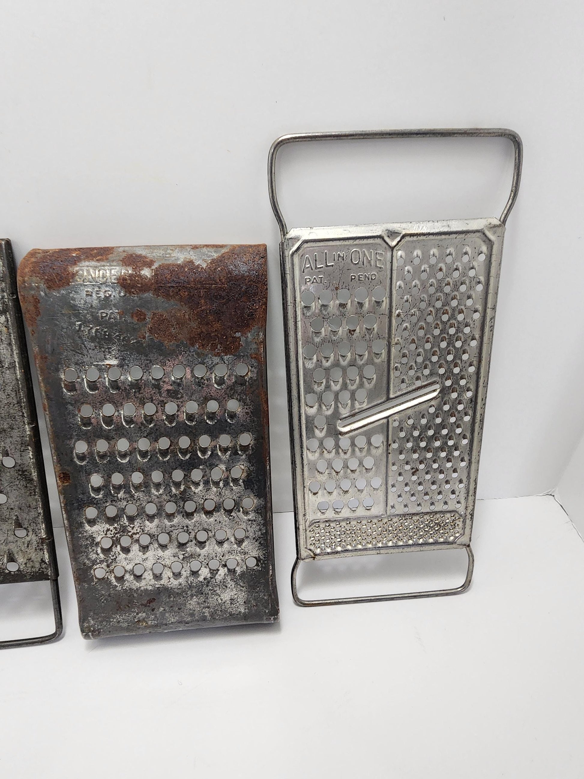 Mid Century Cheese Graders Lot of 4 - Kitchen - Vintage Kitchen - Cheese - Graters - Cheese Grater - Kitchen Utensils