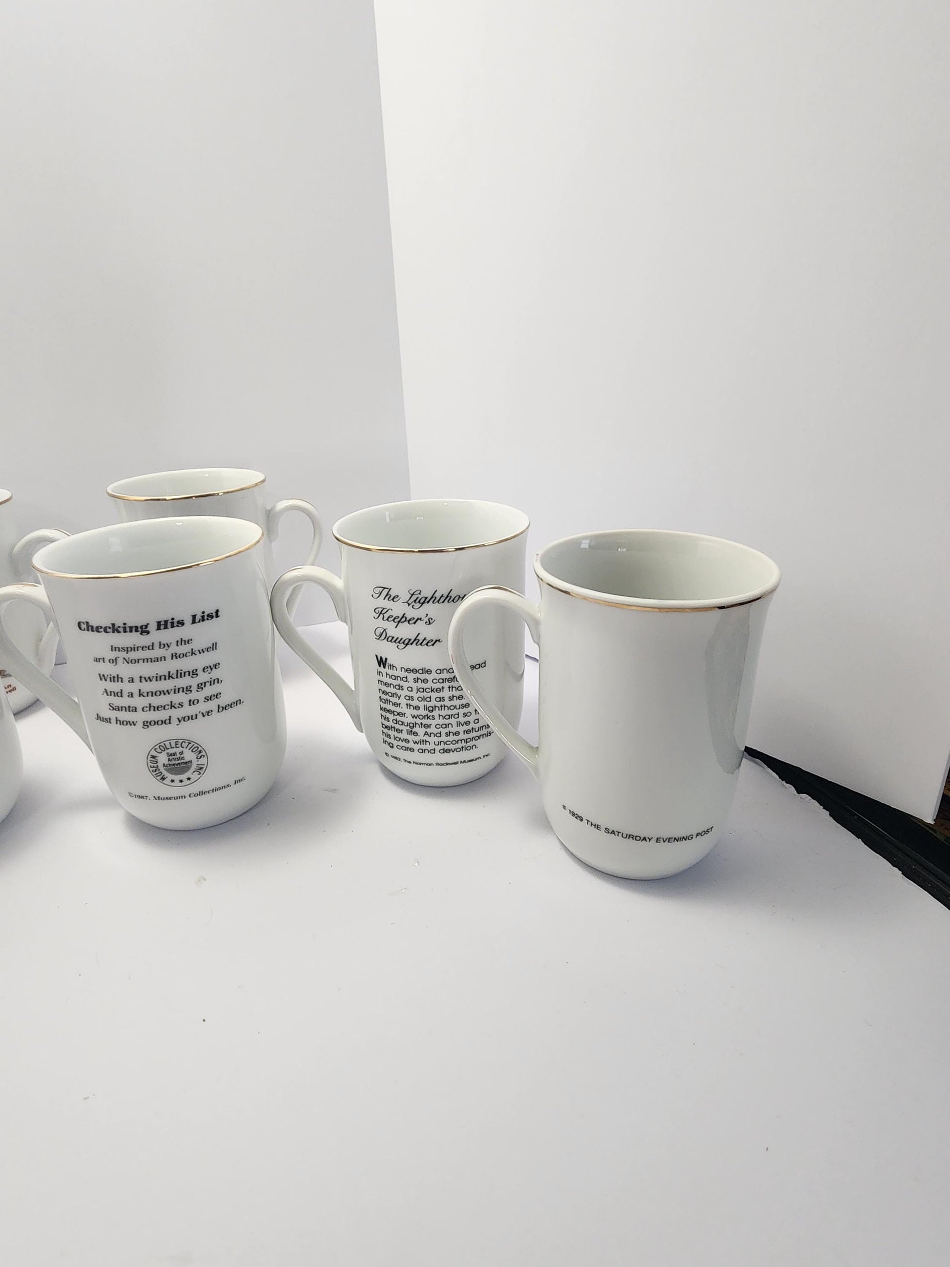 1990s Norman Rockwell Vintage Coffee Mugs - Mugs - Coffee Mugs - Mugs - Drinkware - Norman Rockwell - Norman Rockwell Mugs