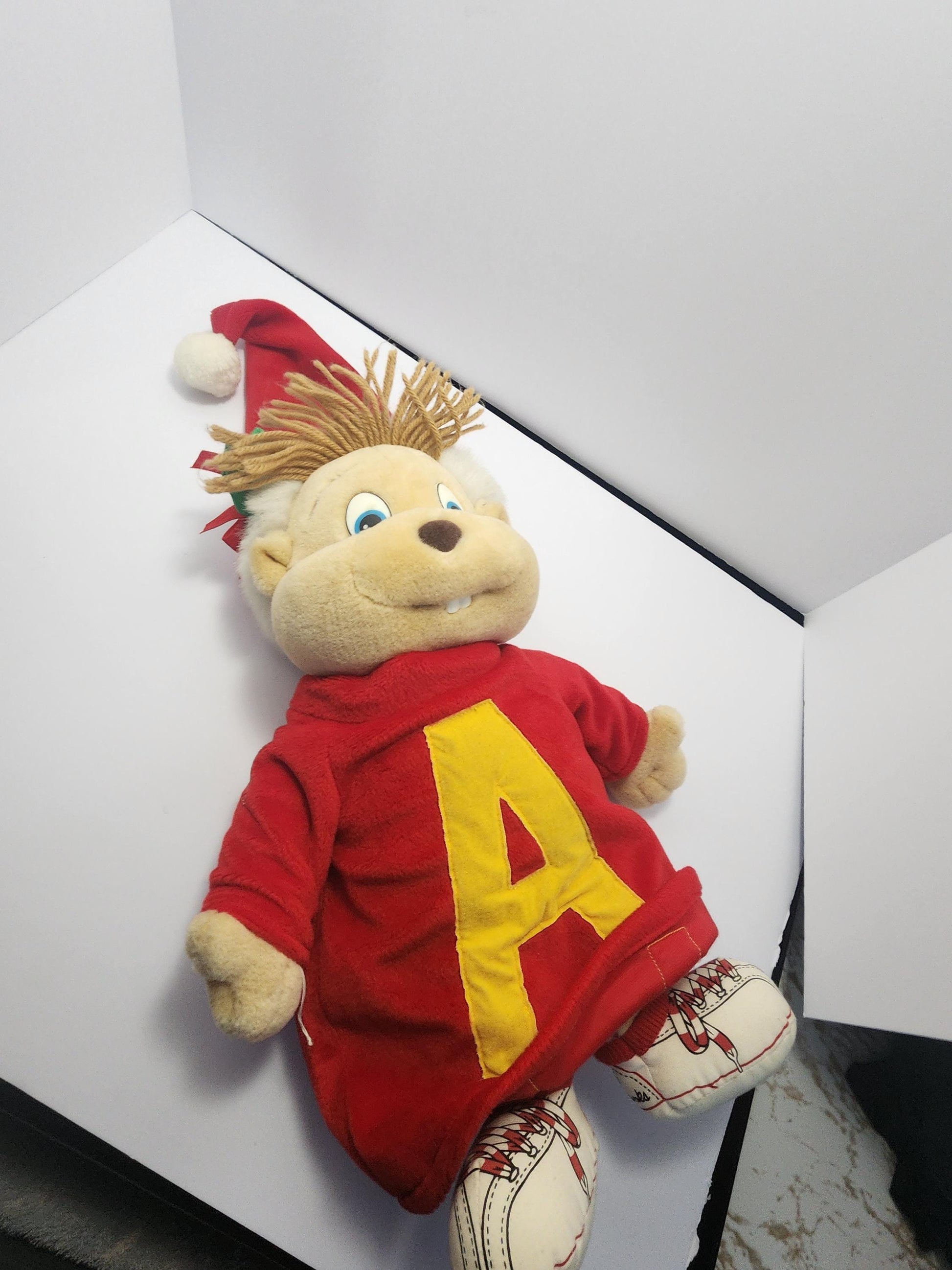 1990 Alvin and The Chipmunks Christmas Plushie Stuffed Animals - Chipmunks - Christmas - Plushie - Stuffed Animals - Alvin - Alvin Chipmunk