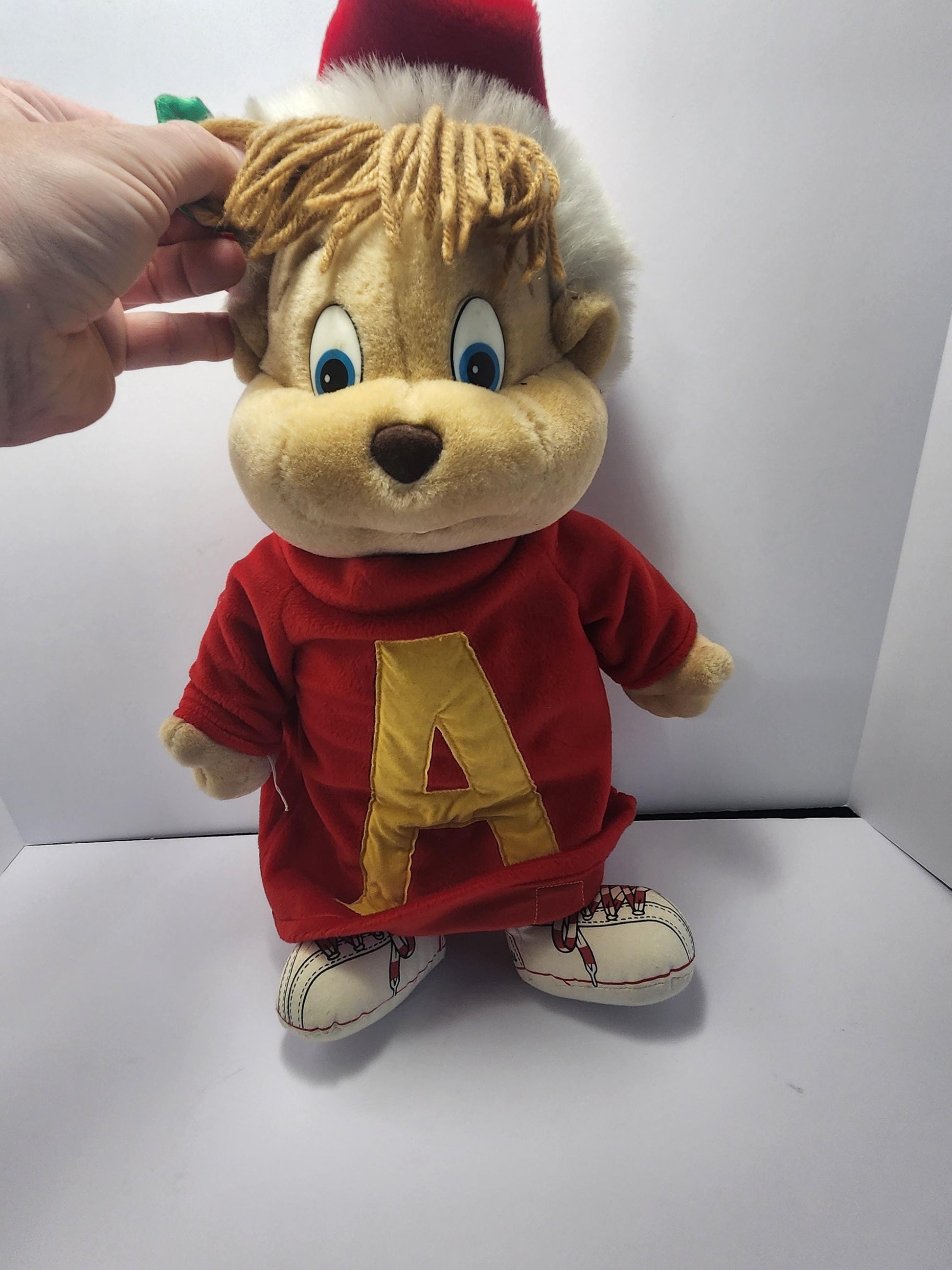 1990 Alvin and The Chipmunks Christmas Plushie Stuffed Animals - Chipmunks - Christmas - Plushie - Stuffed Animals - Alvin - Alvin Chipmunk
