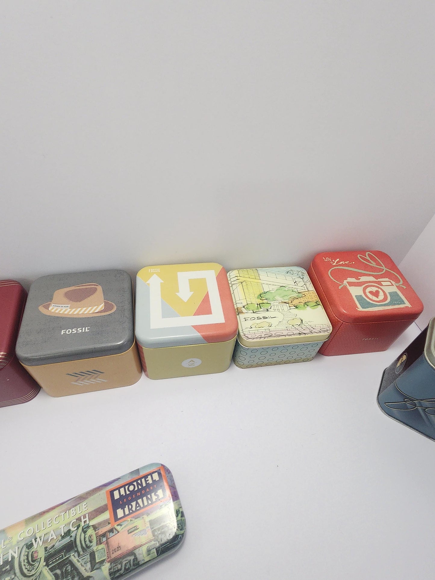 Vintage Fossil Watch Tins - Fossil - Fossil Watch - Watch Tins - Tins - Vintage Tins - Dr Seuss - Dr Seuss Watch - Vintage Tins