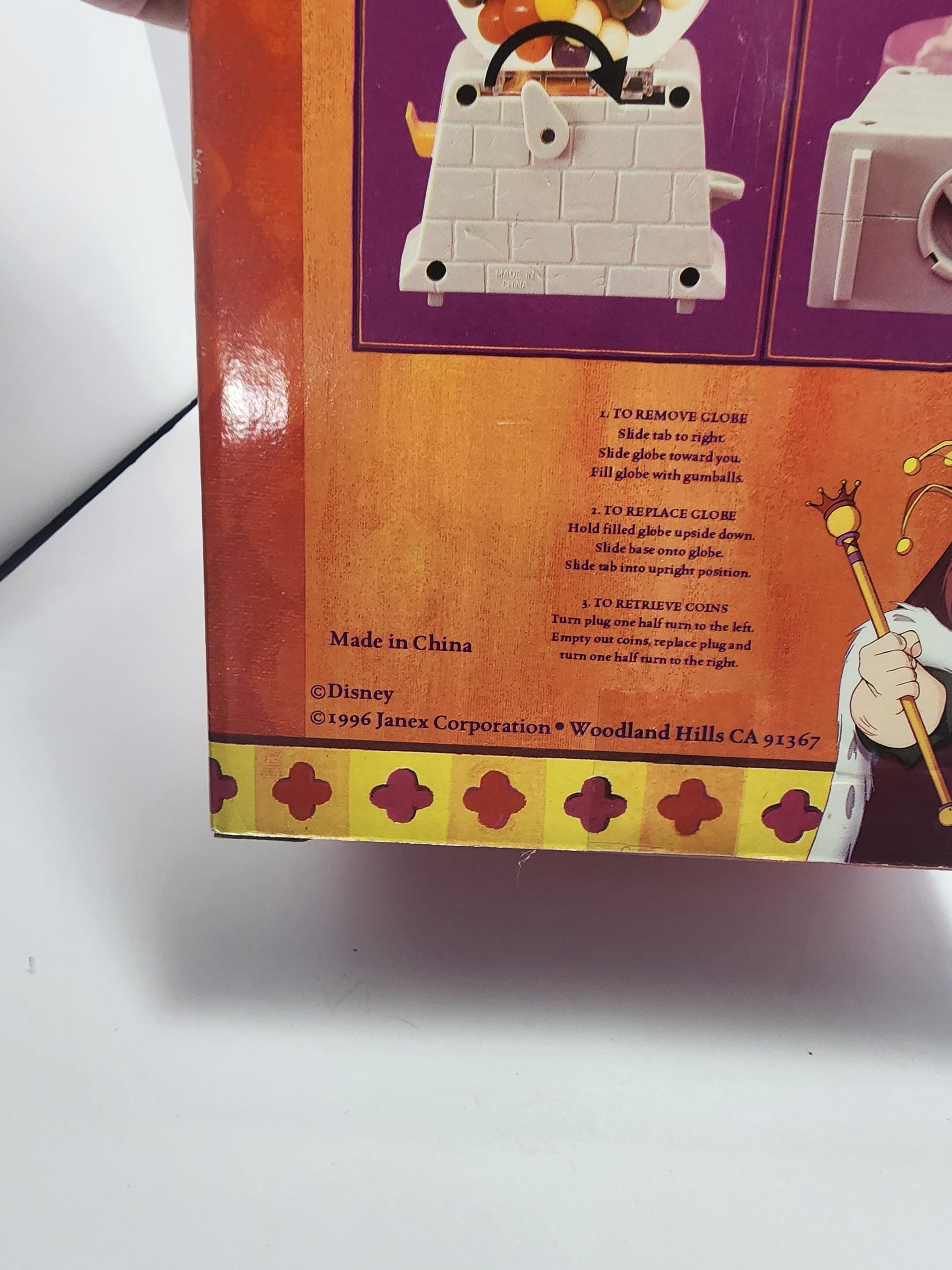 1996 Disney The Hunchback Of Notre Dame Gunball Machine SEALED - Gum - Gumball Machine - Hunchback - Notre Dame - Disney - Vintage Toys