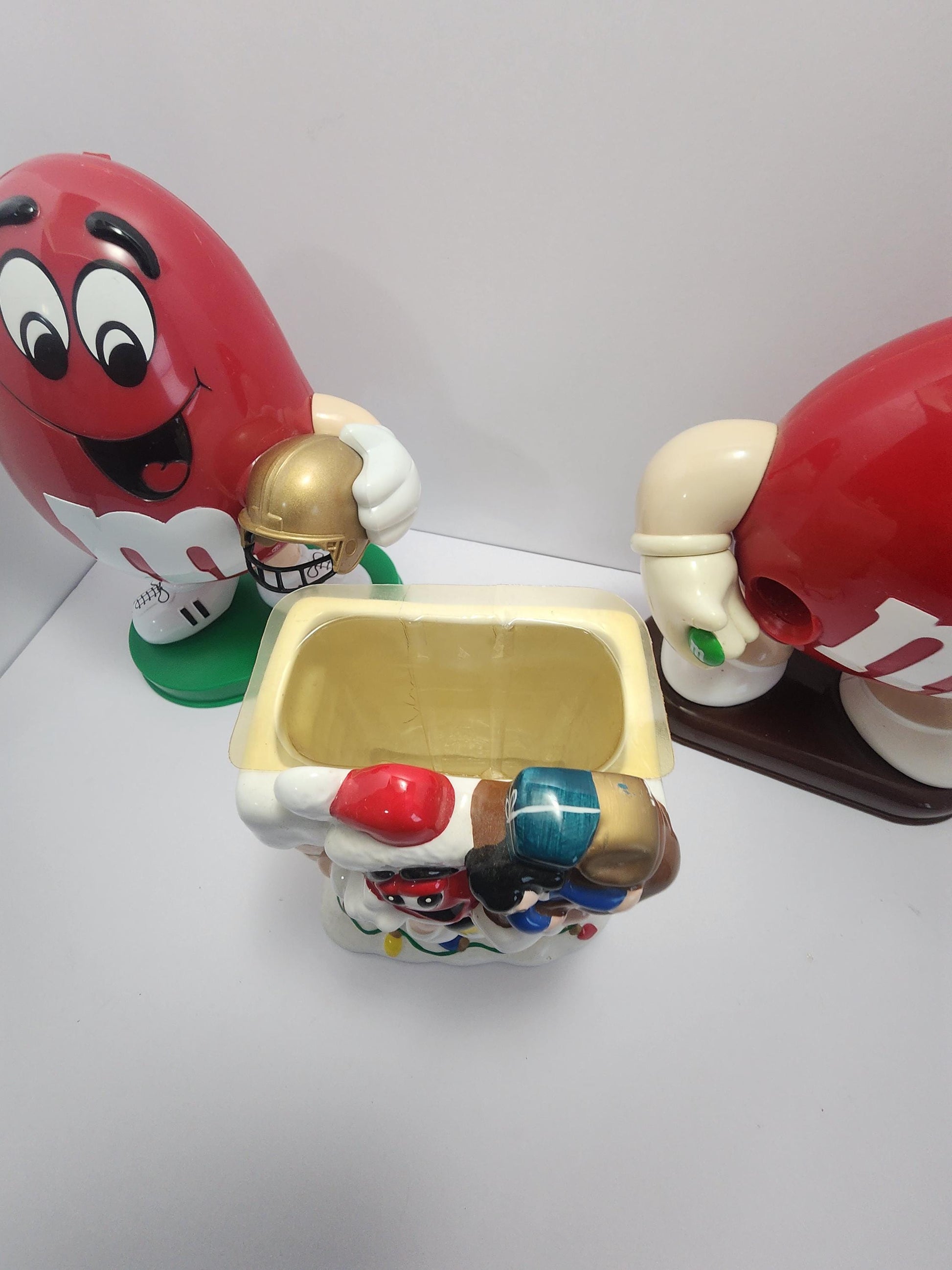 M&M Candy Dispensers - Candy - Candy Dispenser - Dispensers - Sports - NFL- Football - Advertisments - Vintage Candy - M and M - Mnm