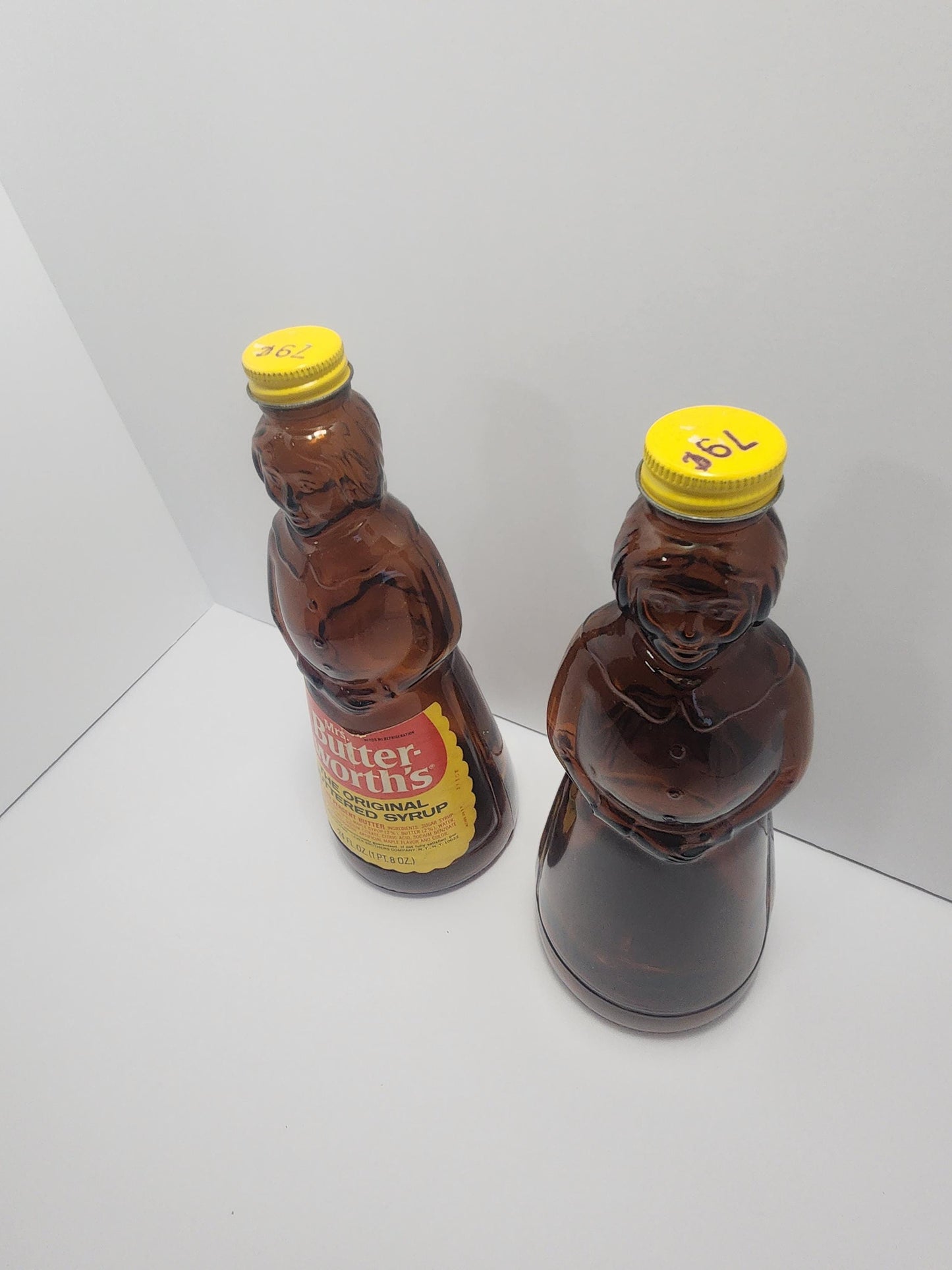 Vintage Mrs Butterworths Syrup Glass Container - Butterworth - Syrup - Vintage Food - Collectable Glass - Glass Jar - Food Container