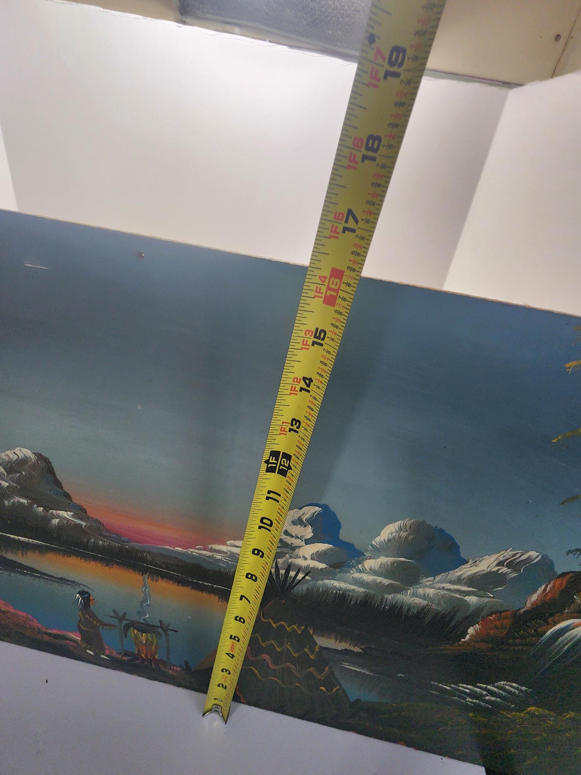 Beautiful Burdette Hand Painted Lake Mountains Scenery - Paintings - Hand Painted - Wall Decor - Art - Mountains - Lakes