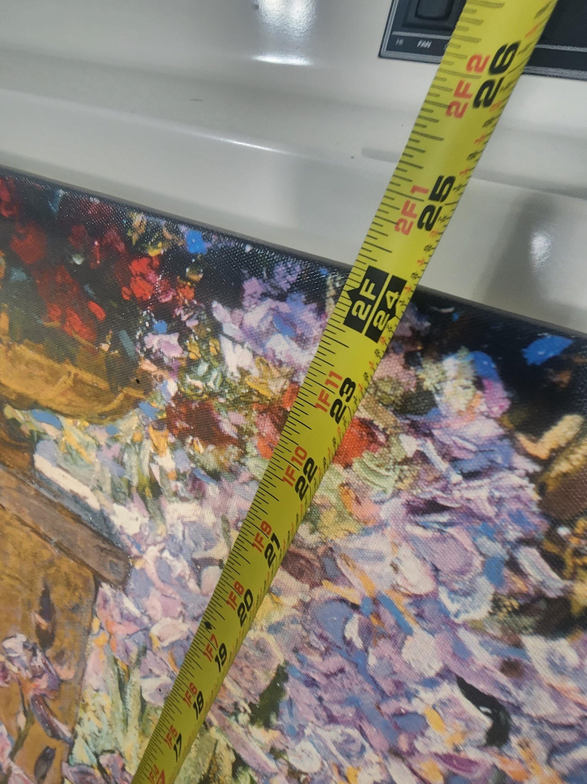 Vibrant Vintage Flowers Painting 36x24 - Photos - Framed Art - Art - Wall Decor - Painting - Flowers - Garden - Picture Frames