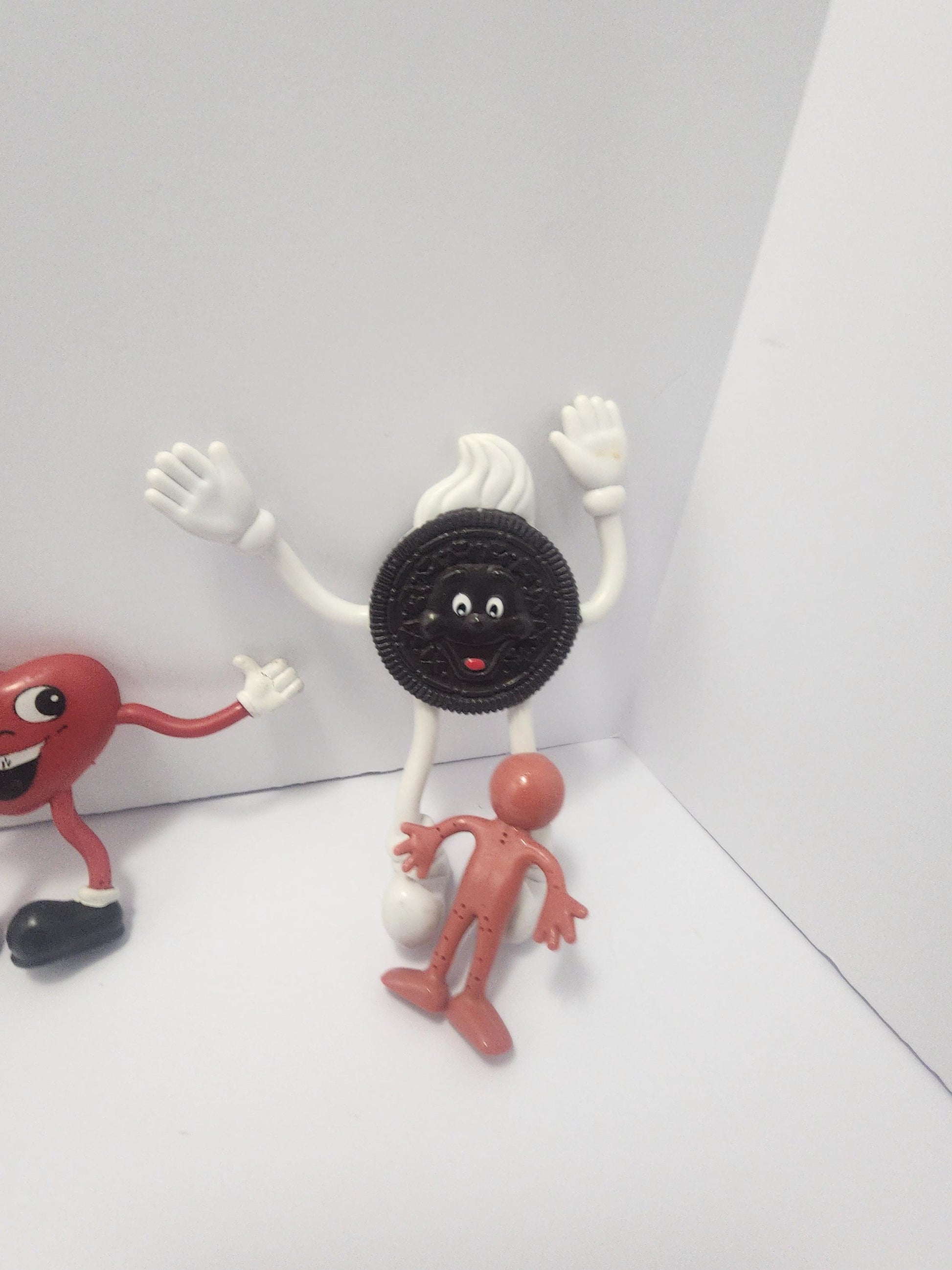 Bendable Action Figure Vintage Toys - Rocky and Bullwinkle - Dudley Do Right - Valentines Day - Hearts - Vintage Toys - Pinocchio