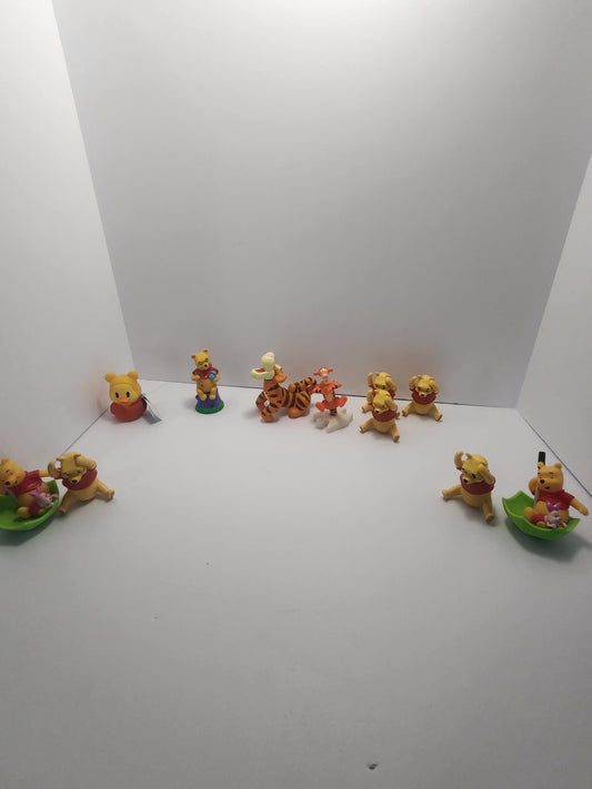 Winnie The Pooh Figures - Eeyore - Tigger - Pooh - Disney - Disney Toys - Mattel Toys - Winnie The Pooh Toys - Eeyore - Cake Toppers