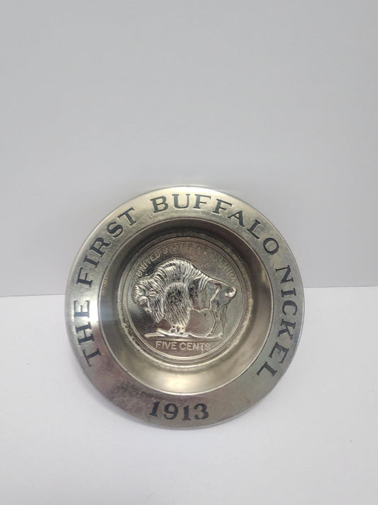 1913 Avon The First Buffalo Nickel Silver Boel Decor - Avon - Vintage Avon - Buffalo - Buffalo Nickel - Money - Silver - Decor
