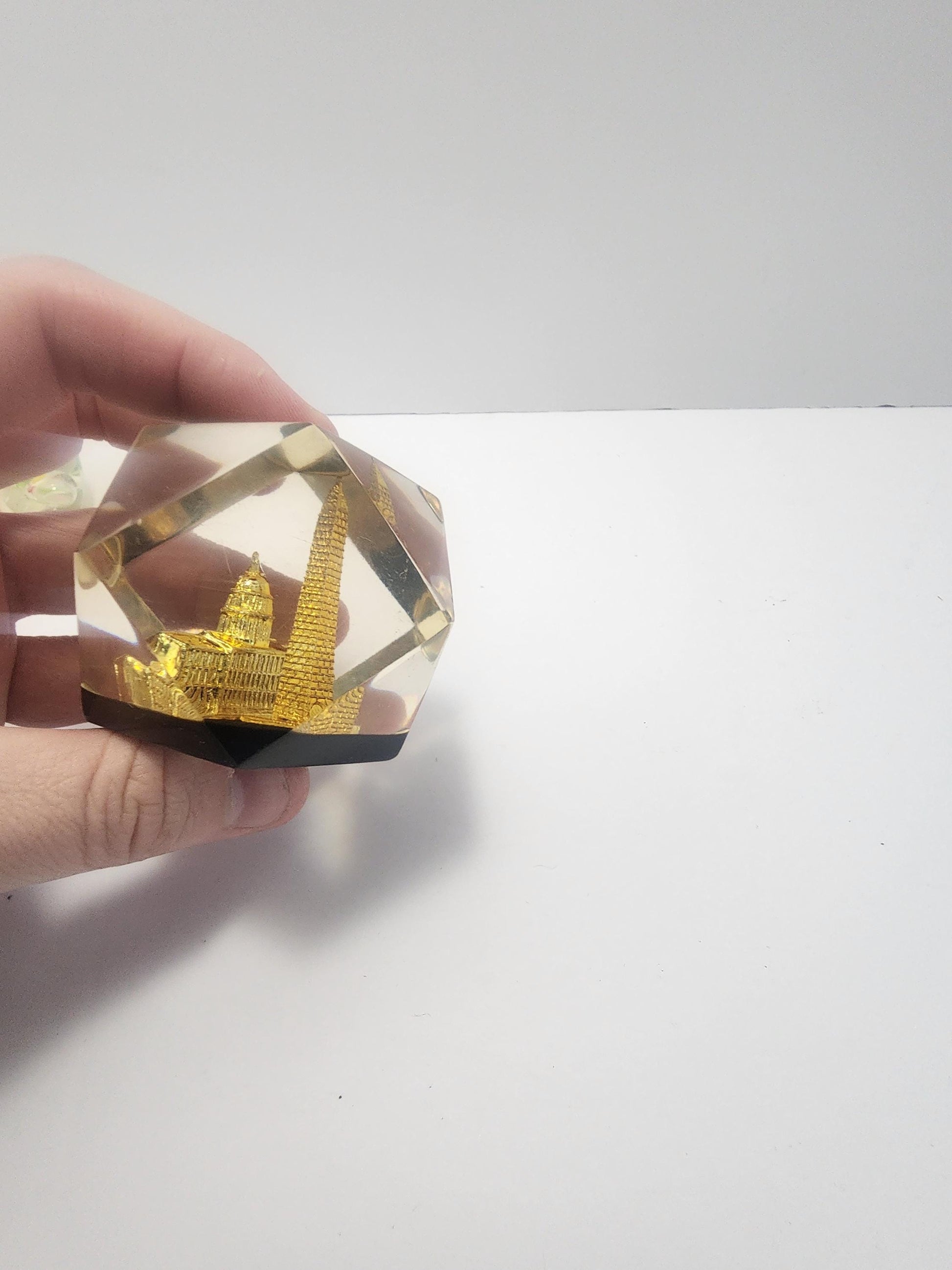 Paper Weights Vintage - Floral Design - Washington DC - United States - Washington - DC - Paperweight - Office - Desk Decor