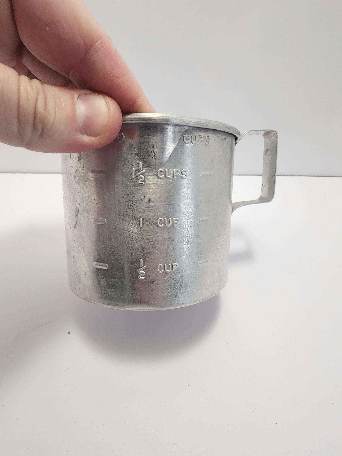 Aluminum Vintage Jiffy Measuring Cup - Aluminum - Kitchen - Kitchen Untensils - Measuring Cup - Vintage Kitchen - Cooking