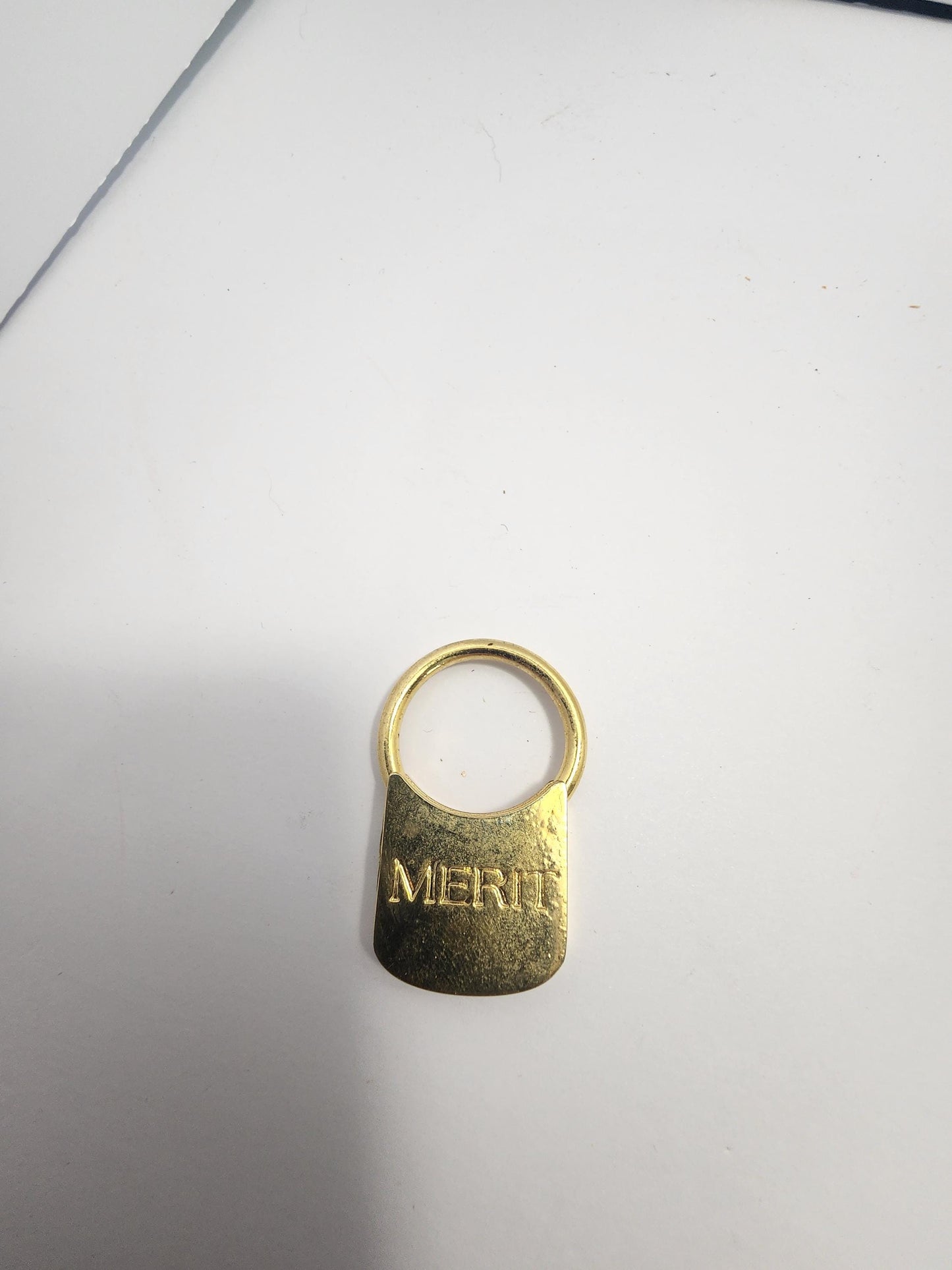 Vintage 1990s Merit Cigarette RARE Keychain Lock - Locks - Padlock - Key Chains - Merit - Merit Lock - Cigarette- Advertisments - Tobacco