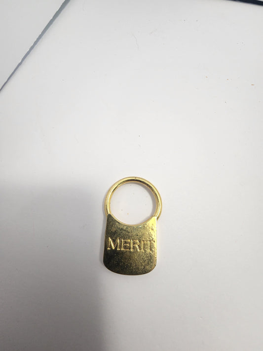 Vintage 1990s Merit Cigarette RARE Keychain Lock - Locks - Padlock - Key Chains - Merit - Merit Lock - Cigarette- Advertisments - Tobacco