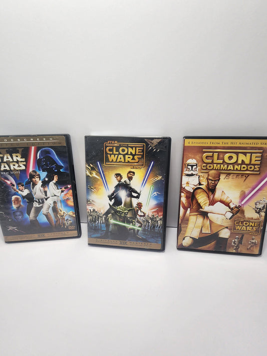Star Wars Dvds LOT of 3 - Dvds - Star Wars - Star Wars Movies - Star Wars Gifts