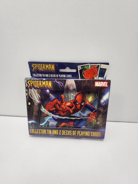 Spiderman Marvel Collector Tin with 2 Set Of Playing Card Decks - Cards - Card Games - Playing Cards - Tins - Marvel - Spiderman