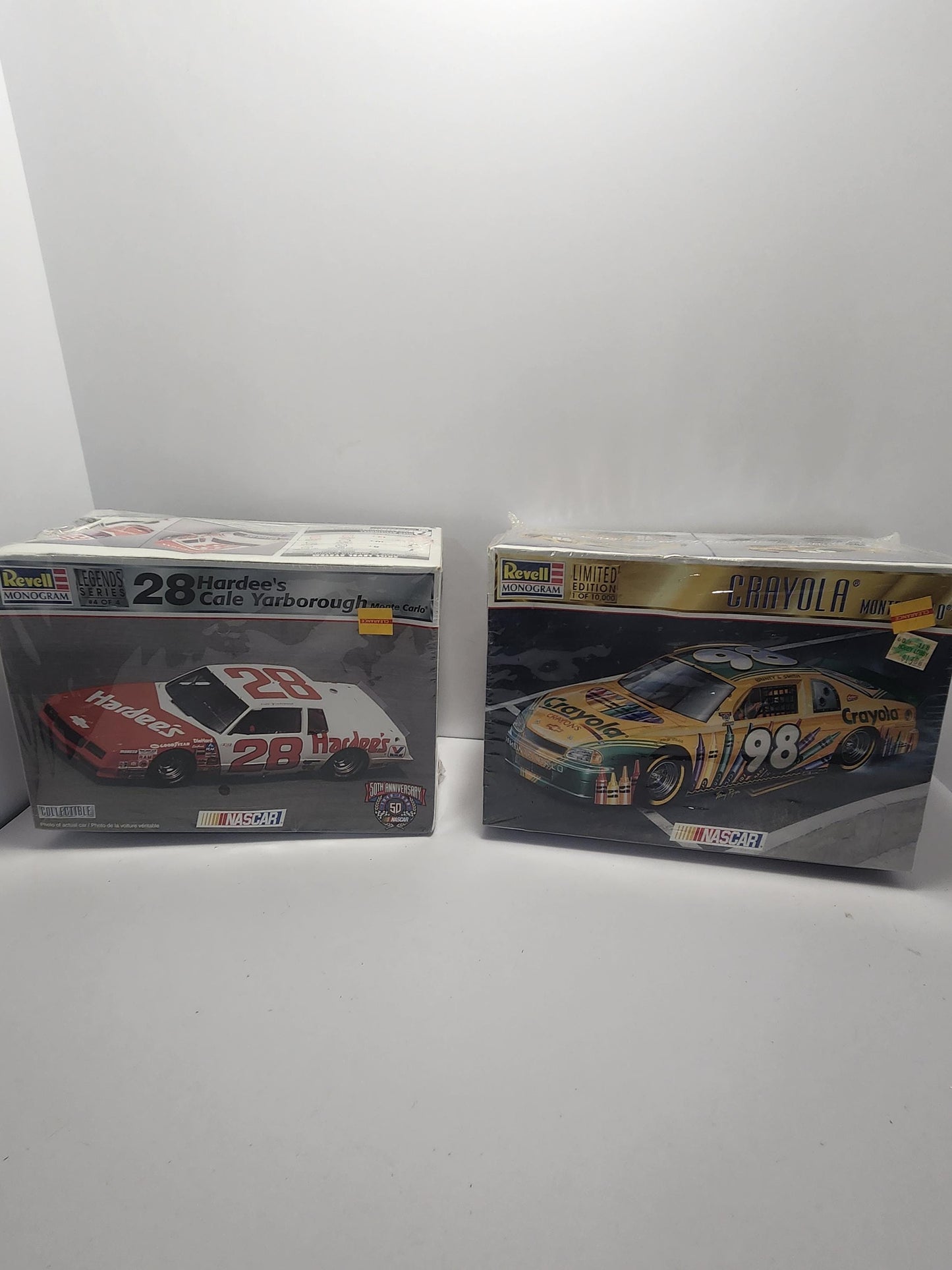 Vintage Nascar Model Cars Hardee's and Crayola - Crayola - Hardee's- Fast Food - Nascar - Toy Cars - Model Cars - Vintage Cars