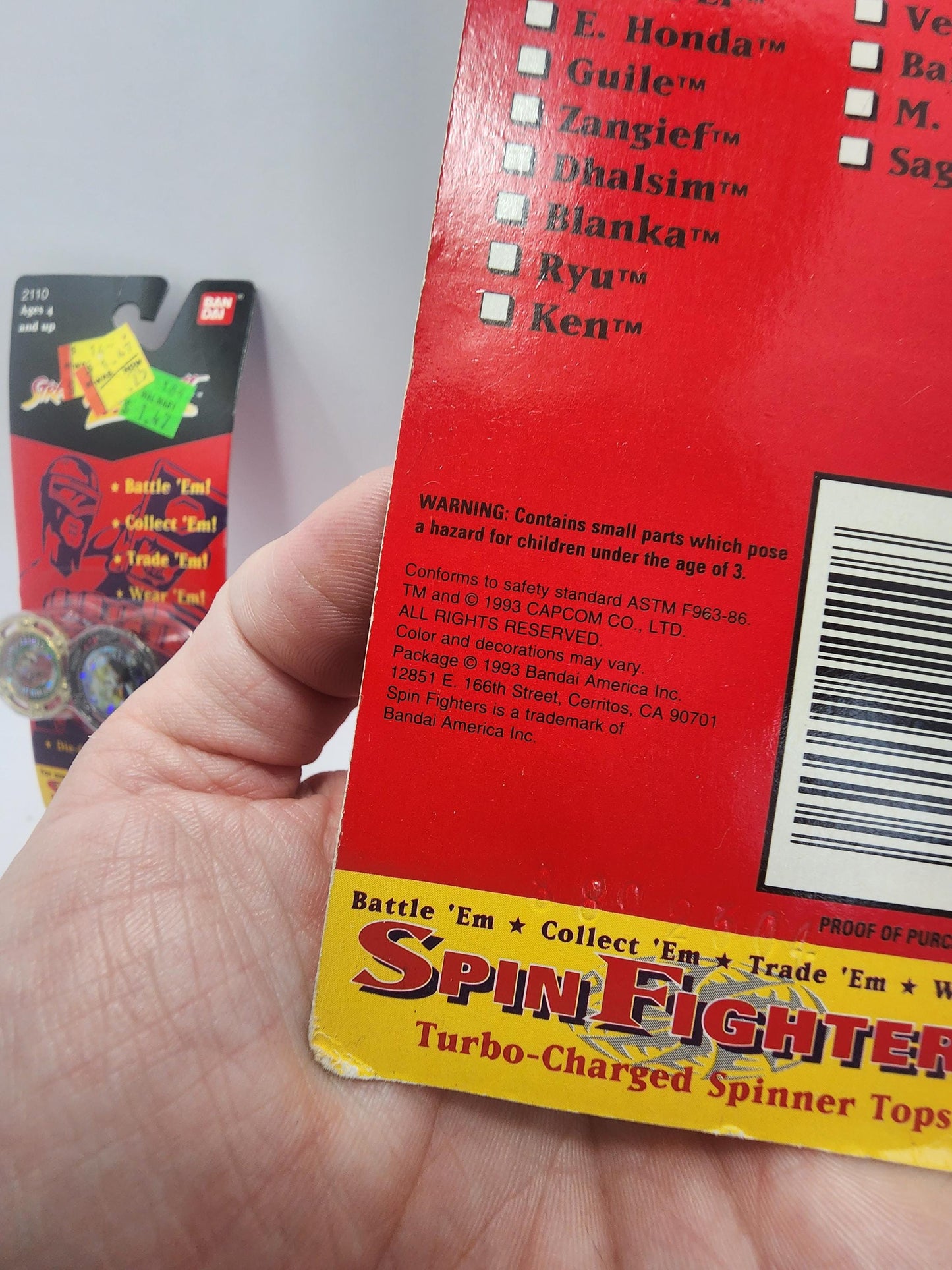 1993 Capcom Street Fighters Spin Fighters SEALED - Capcom - Games - Vintage Games - Spin Fighters - Street Fighters