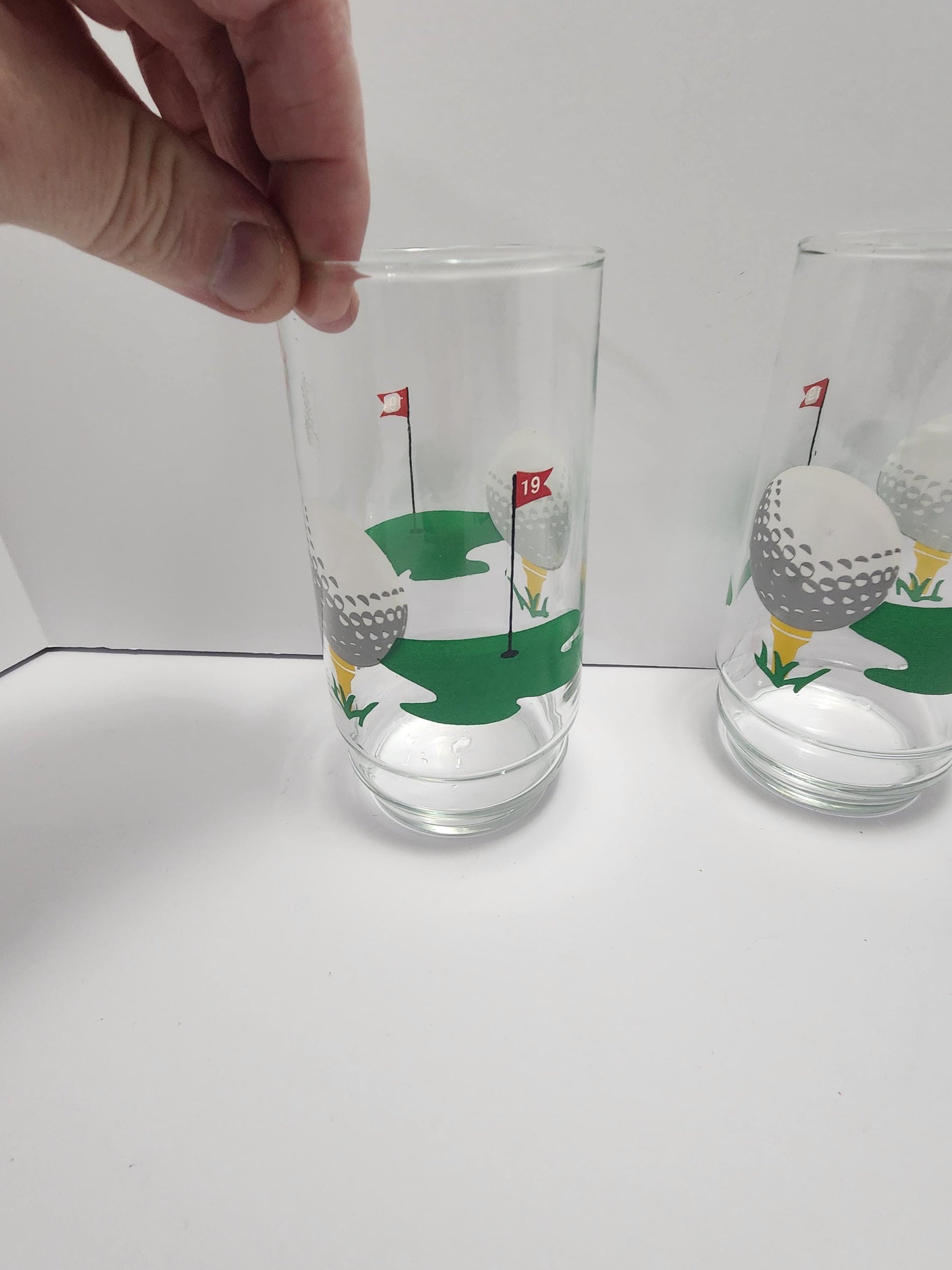 Golf Character Glasses - Barware - Drinkware - Golf - Gift For Golfers - Golfing - Character Glasses