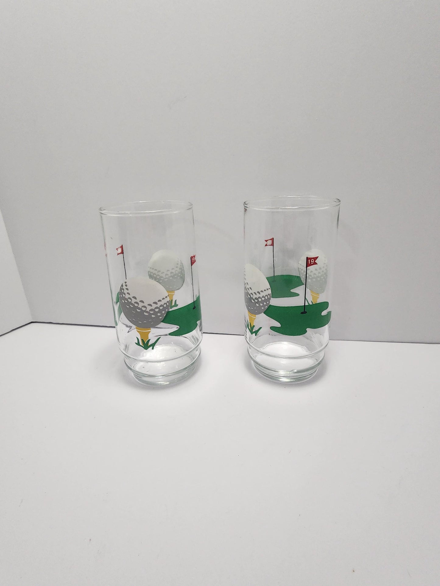 Golf Character Glasses - Barware - Drinkware - Golf - Gift For Golfers - Golfing - Character Glasses