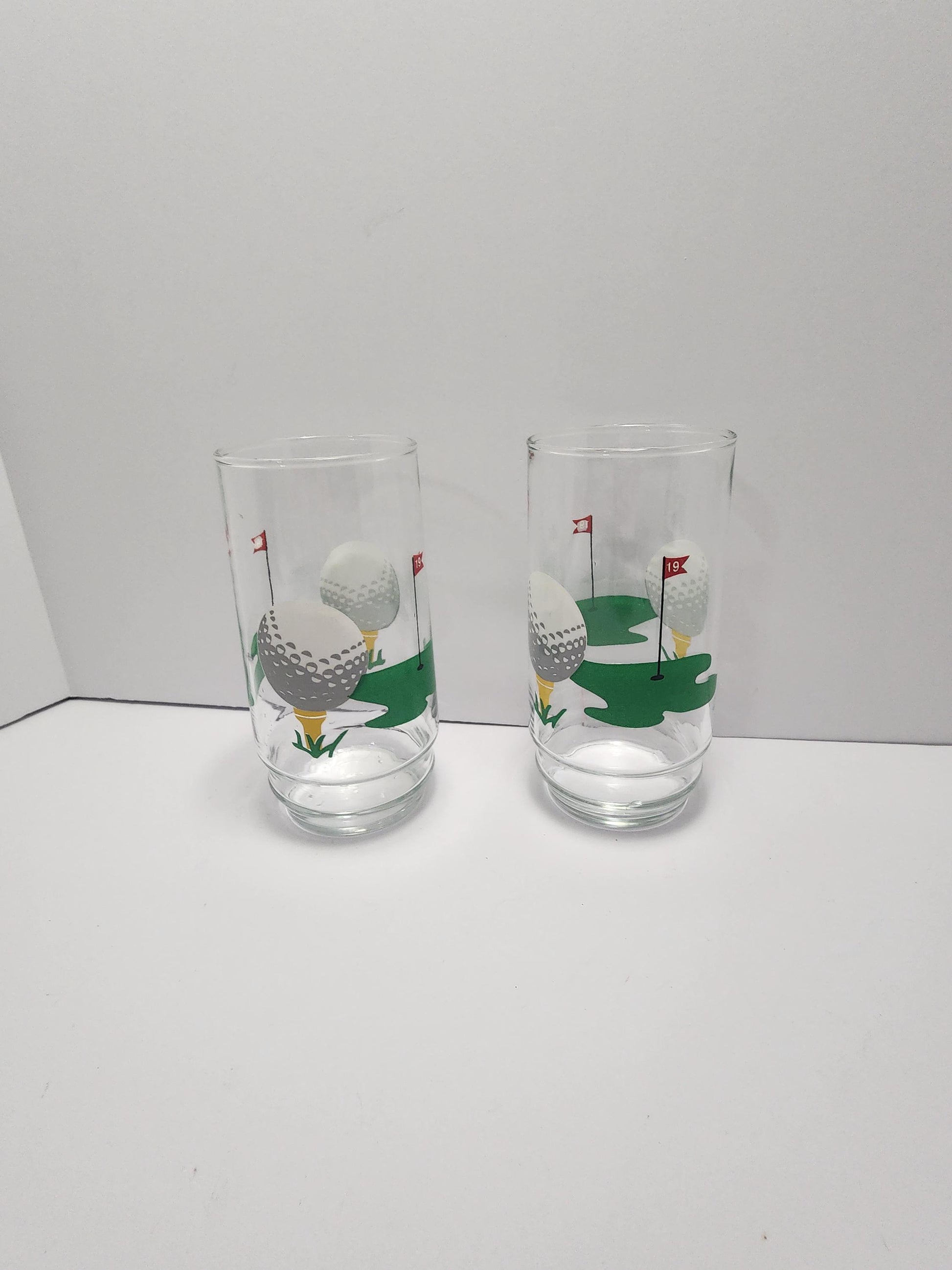 Golf Character Glasses - Barware - Drinkware - Golf - Gift For Golfers - Golfing - Character Glasses