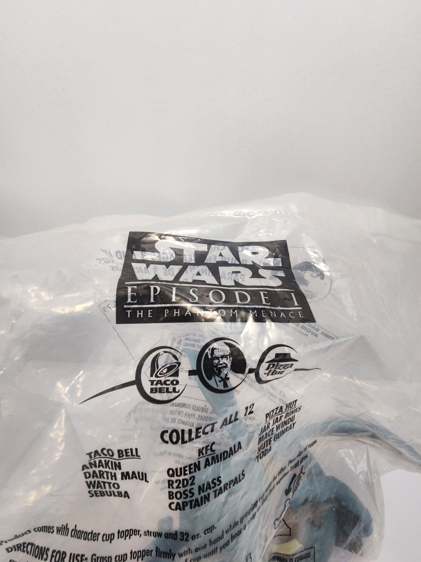 Star Wars Episode 1 1999 Tumbler Cup Lid Special Movie Theater Edition Watto - Patton- Star Wars - Lids - Character Glasses - Episode 1