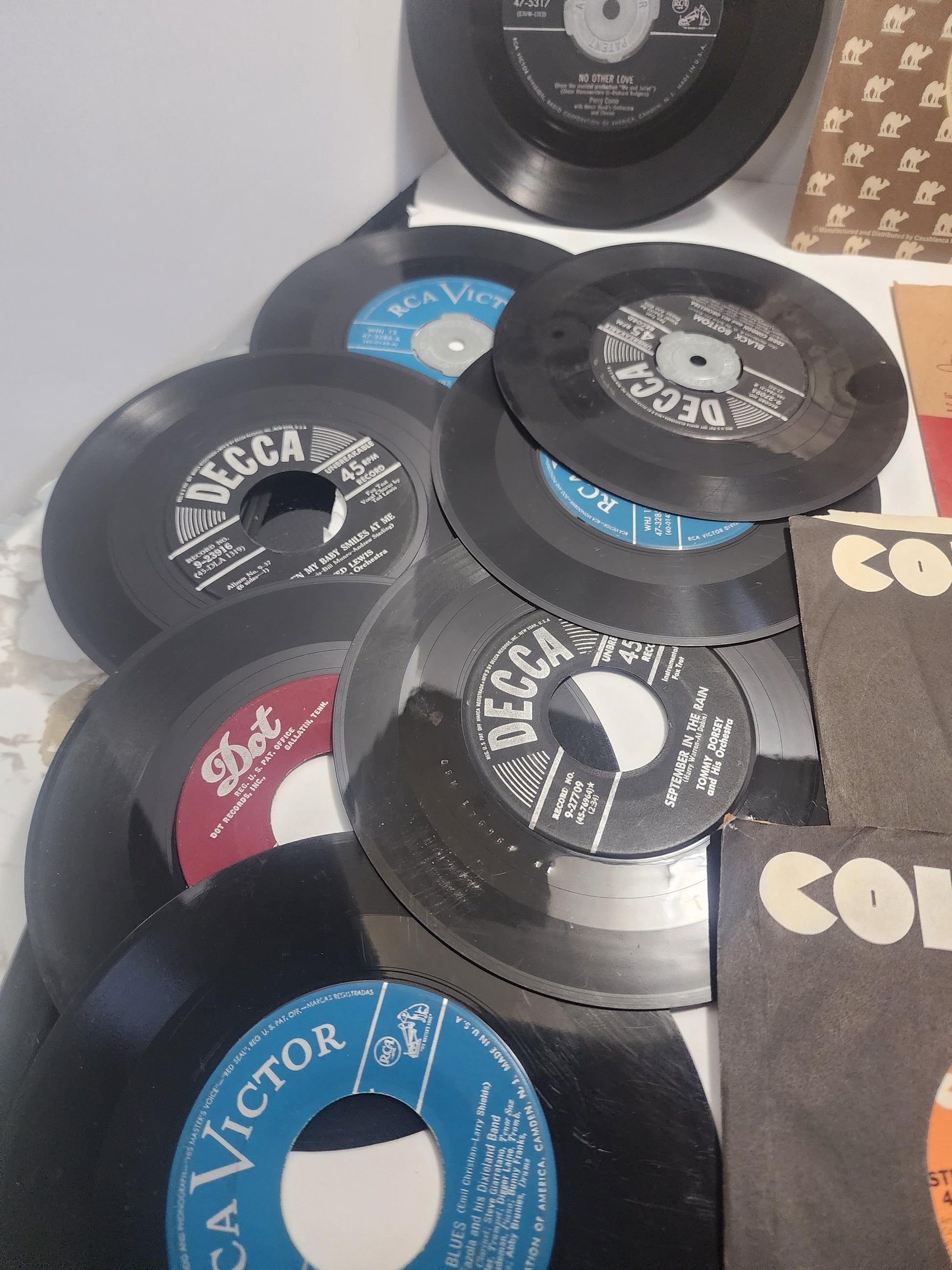 HUGE Lot of Vintage 1960s 1970s Vinyl Record 45s - LPS - Records - Vinyl - Vinyl Records - Records Lot