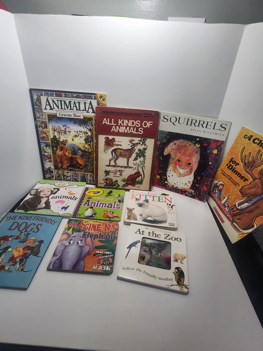 Animal Children's Books LOT - Books - Educational Books - Children's Books - Animals - Cats - School - School Books - Scholastic Books