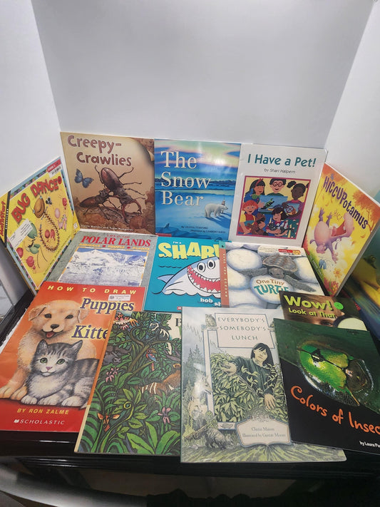 Animal Children's Books LOT - Animals - Animal Books - Scholastic - Scholastic Books - Book Lot - Educational Books - School - Library Books
