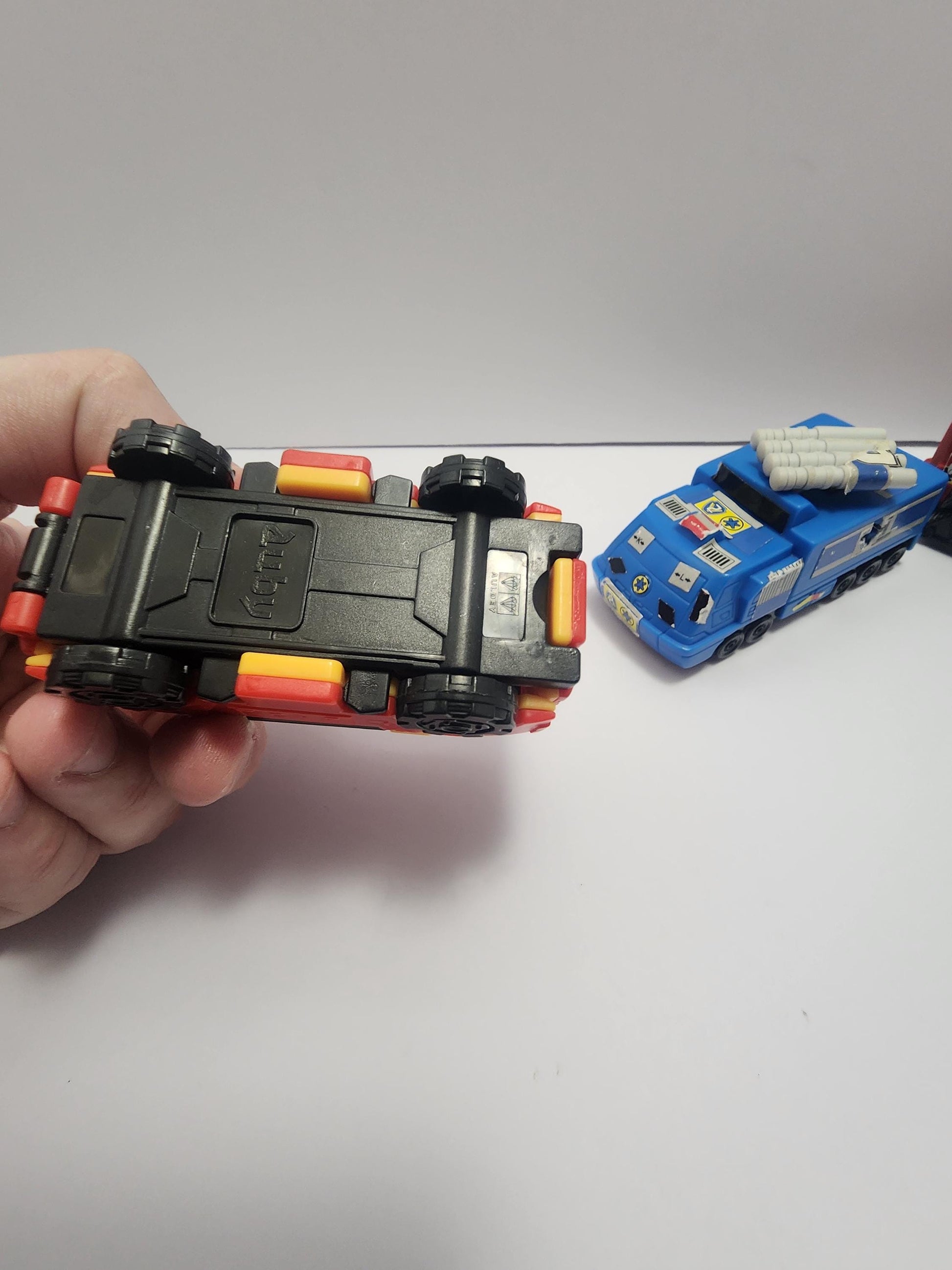 Toy Car LOT Of 3 - Mattel Cars - Power Ranger Cars - Power Ranger Toys - Flip Car - Vintage Cars - Toy Cars