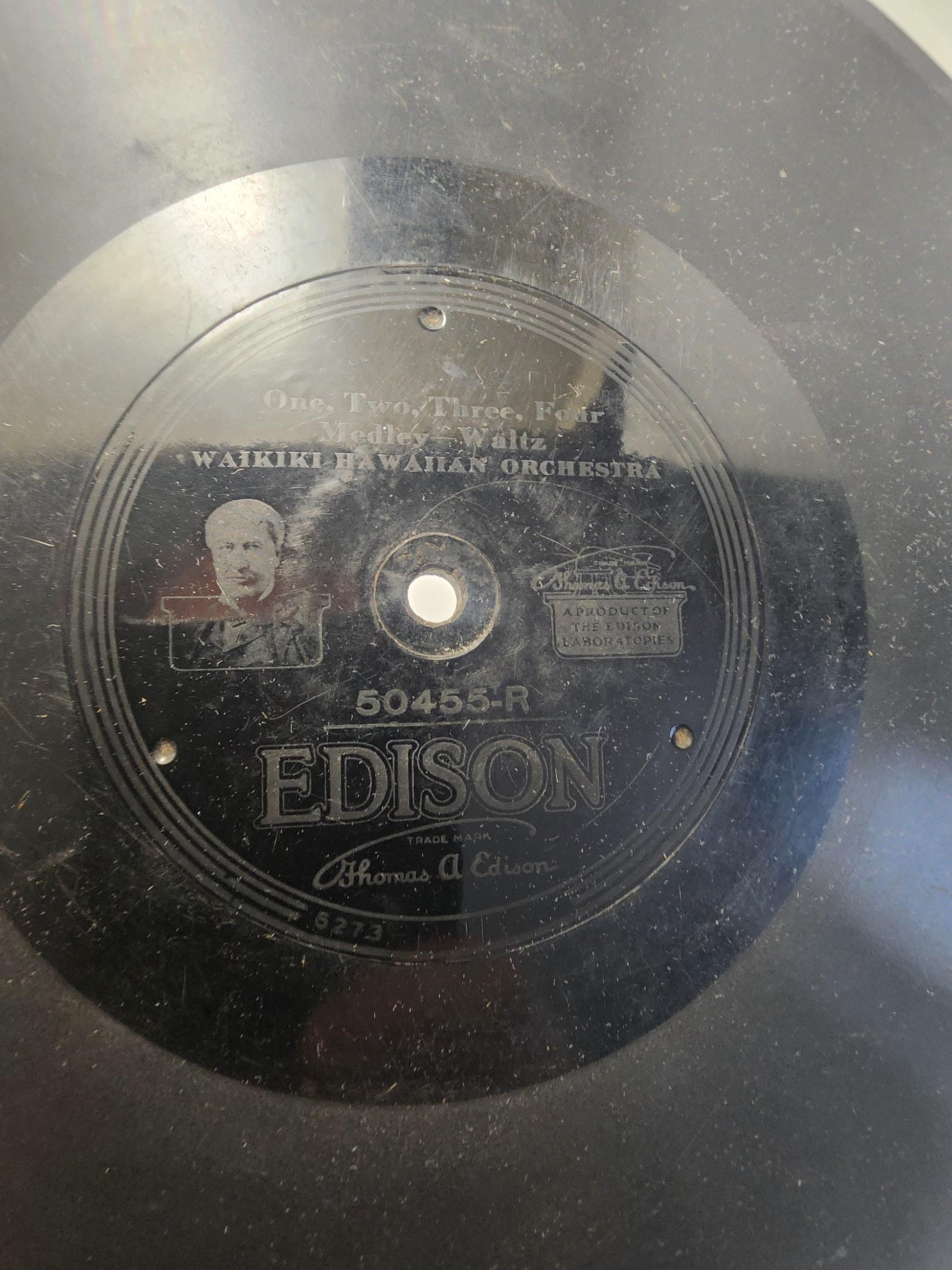 1960s Thomas Edison 1 2 3 4 Medley Waltz Vinyl Record - Thomss Edison - Antiques - Electricity - Light Bulb - Records - Vinyl - Waltz